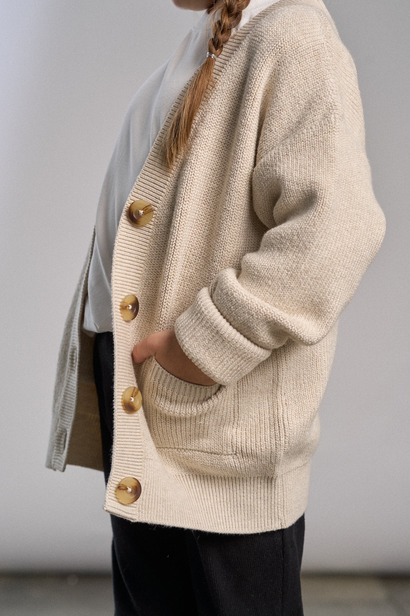Cozy Oatmeal Knit Cardigan for Women - Soft & Warm Long Sleeve Open Front Sweater - Perfect for Fall, Winter & Layering Outfits