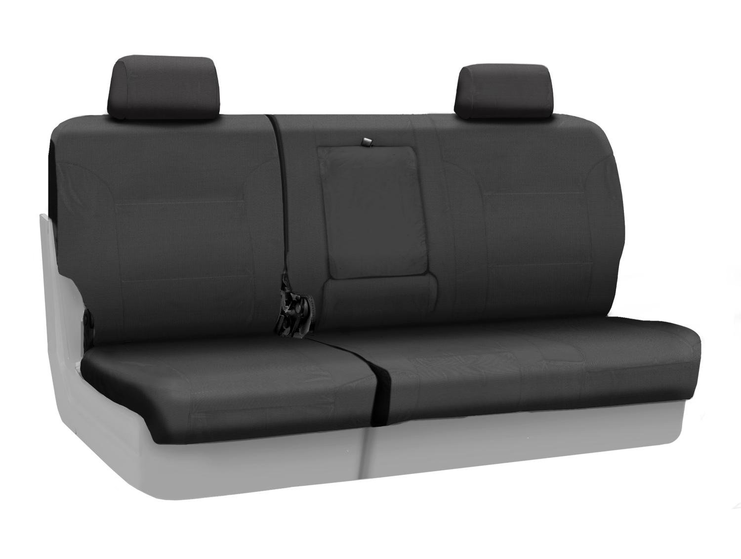 Coverking Custom Fit Ballistic Seat Cover for Toyota Tacoma 60/40 Front Bench - Durable Chargray Protection | Perfect for Off-Roading, Work Trucks & Daily Commutes