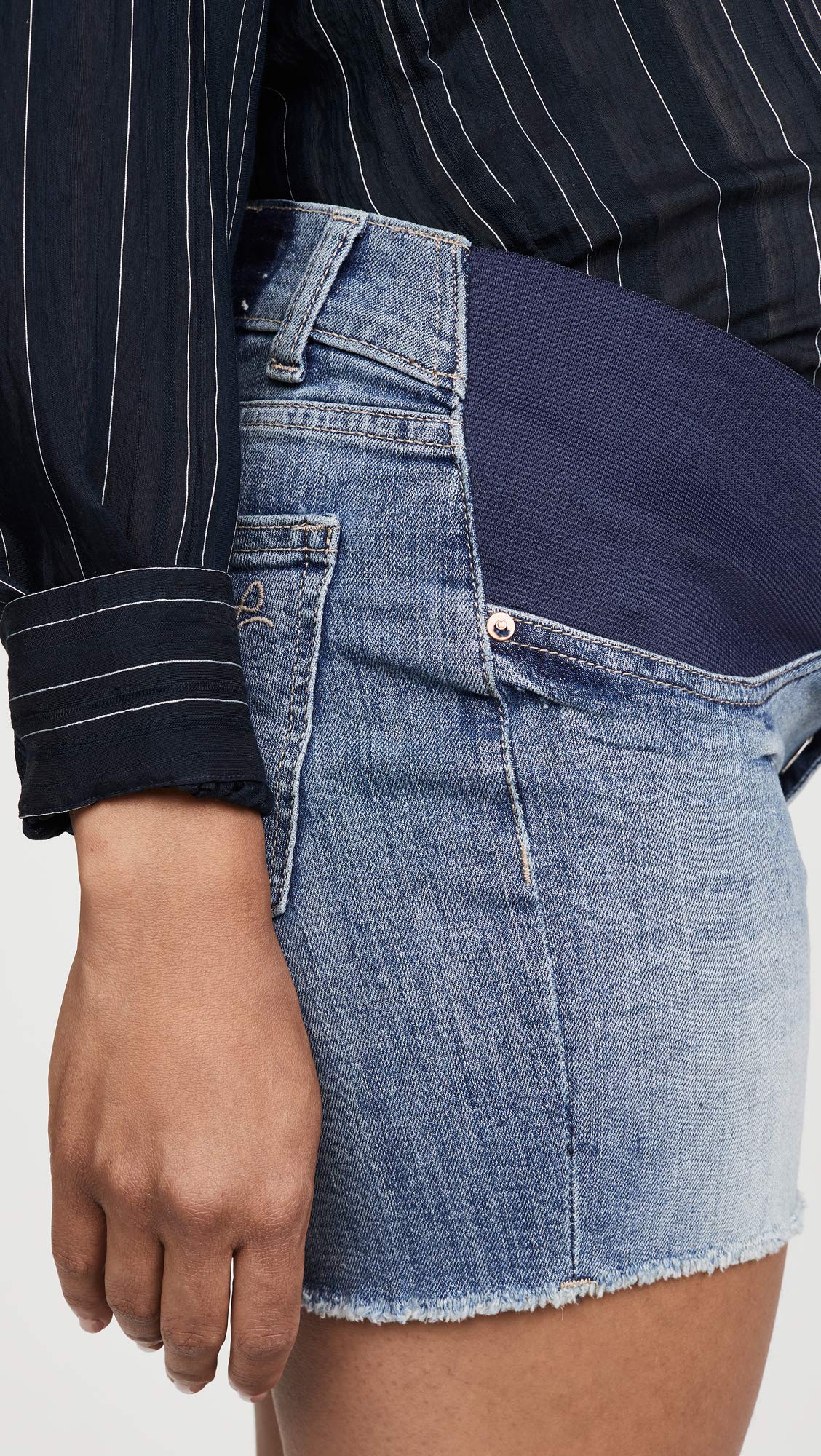 DL1961 Women's Cecilia Maternity Shorts - High Waisted Stretch Denim Shorts for Pregnant Women | Comfortable Summer Pregnancy Outfits for Moms-to-Be
