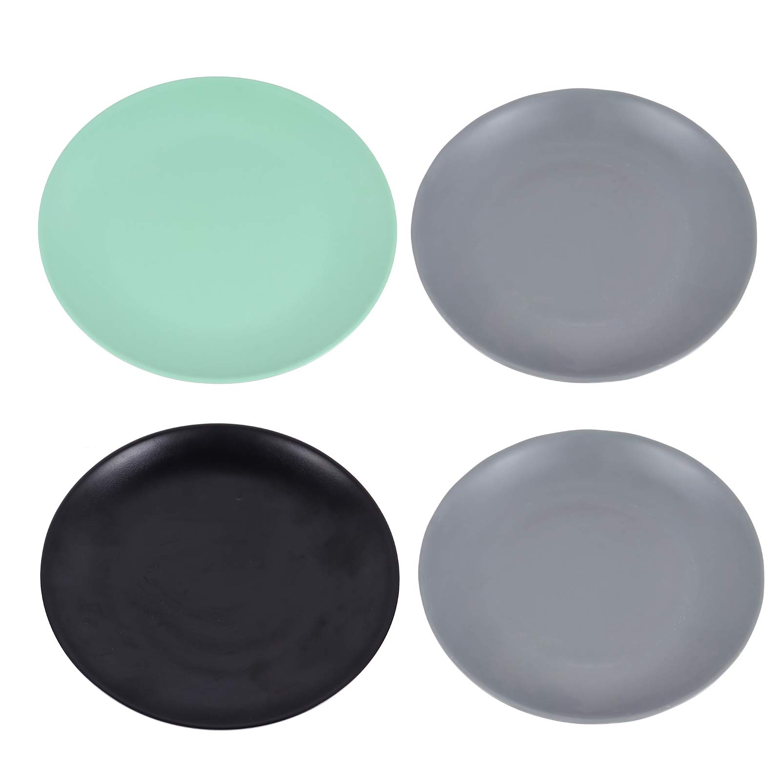 UPKOCH 4-Piece Round Dinner Plates Set - Non-Slip, Durable Ceramic Serving Dishes for Home, Restaurant & Party Use - Perfect for Everyday Meals, Entertaining & Special Occasions