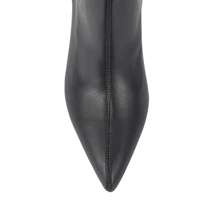 Bella Women's Stretch Ankle Boots - Comfortable Black Booties for Casual Wear & Office Outfits | Fashion Winter Boots for Women