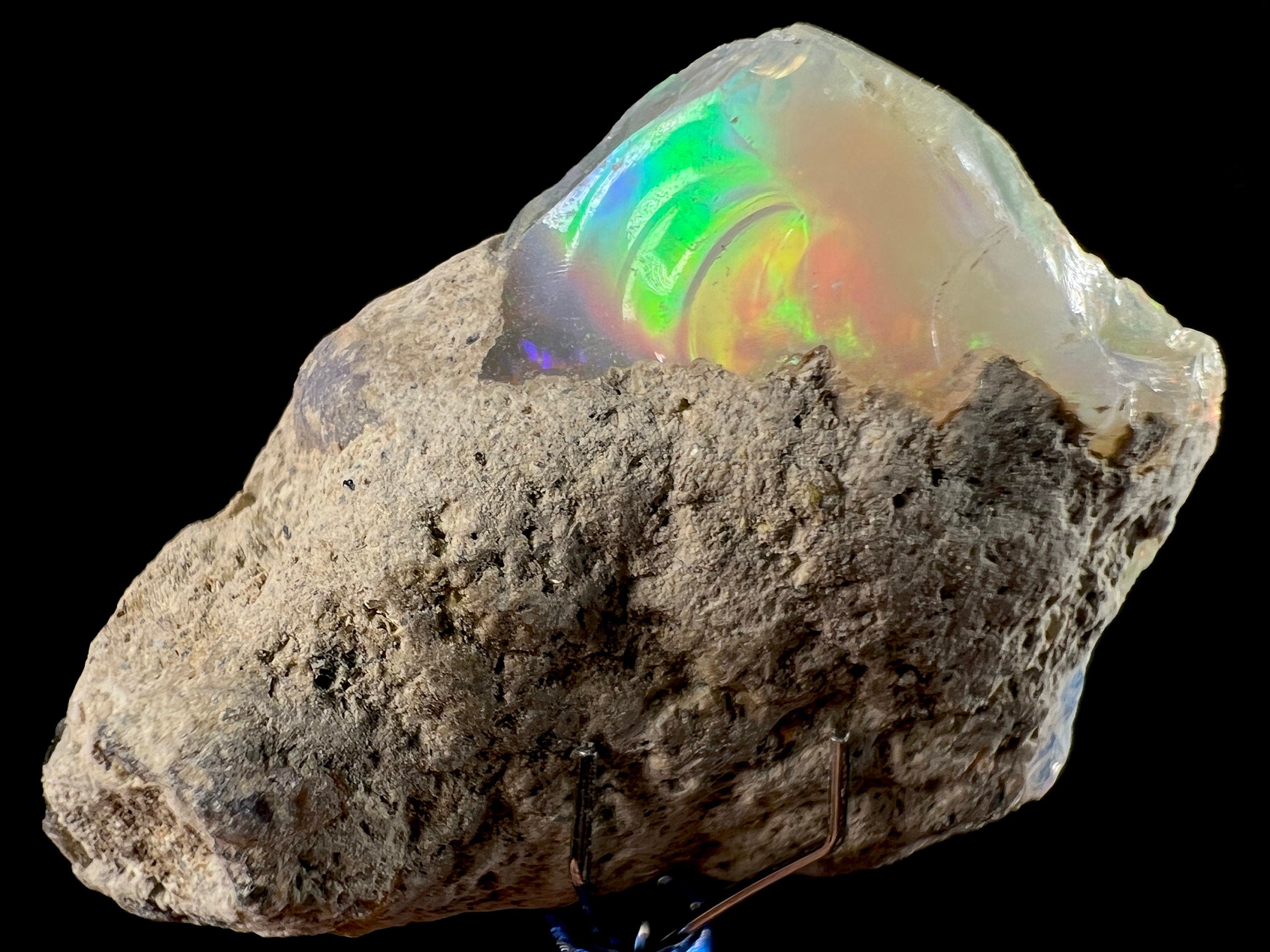 Premium 4A Welo Opal Raw Crystal - Certified Cutting Grade Opal for Jewelry Making (50604) - Ideal for Rings, Necklaces & Handcrafted Gemstone Designs