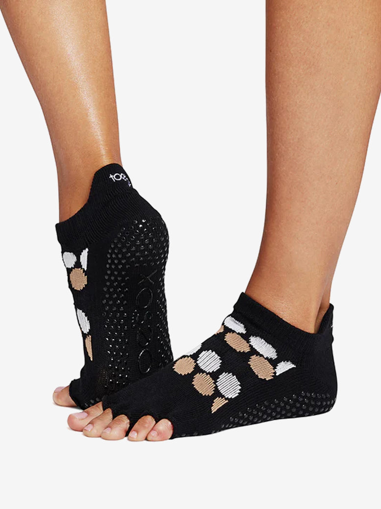ToeSox Half Toe Low Rise Grip Socks for Yoga, Pilates & Barre - Non-Slip Workout Socks with Arch Support for Women - Perfect for Dance, Fitness & Studio Classes