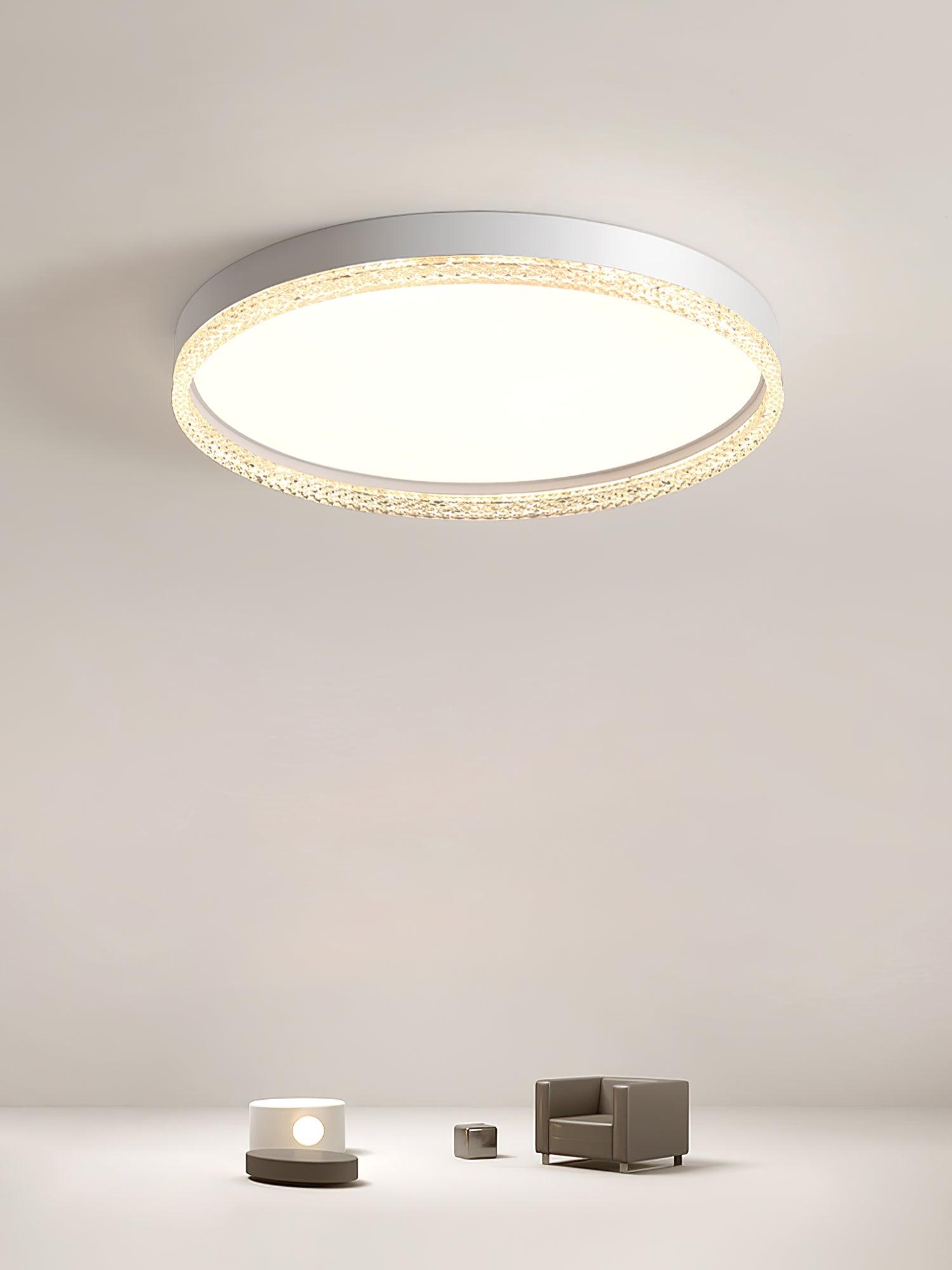 Naxos Modern Ceiling Light Fixture - Energy Efficient LED Flush Mount for Living Room, Bedroom, or Kitchen | Dimmable Indoor Lighting with Easy Installation