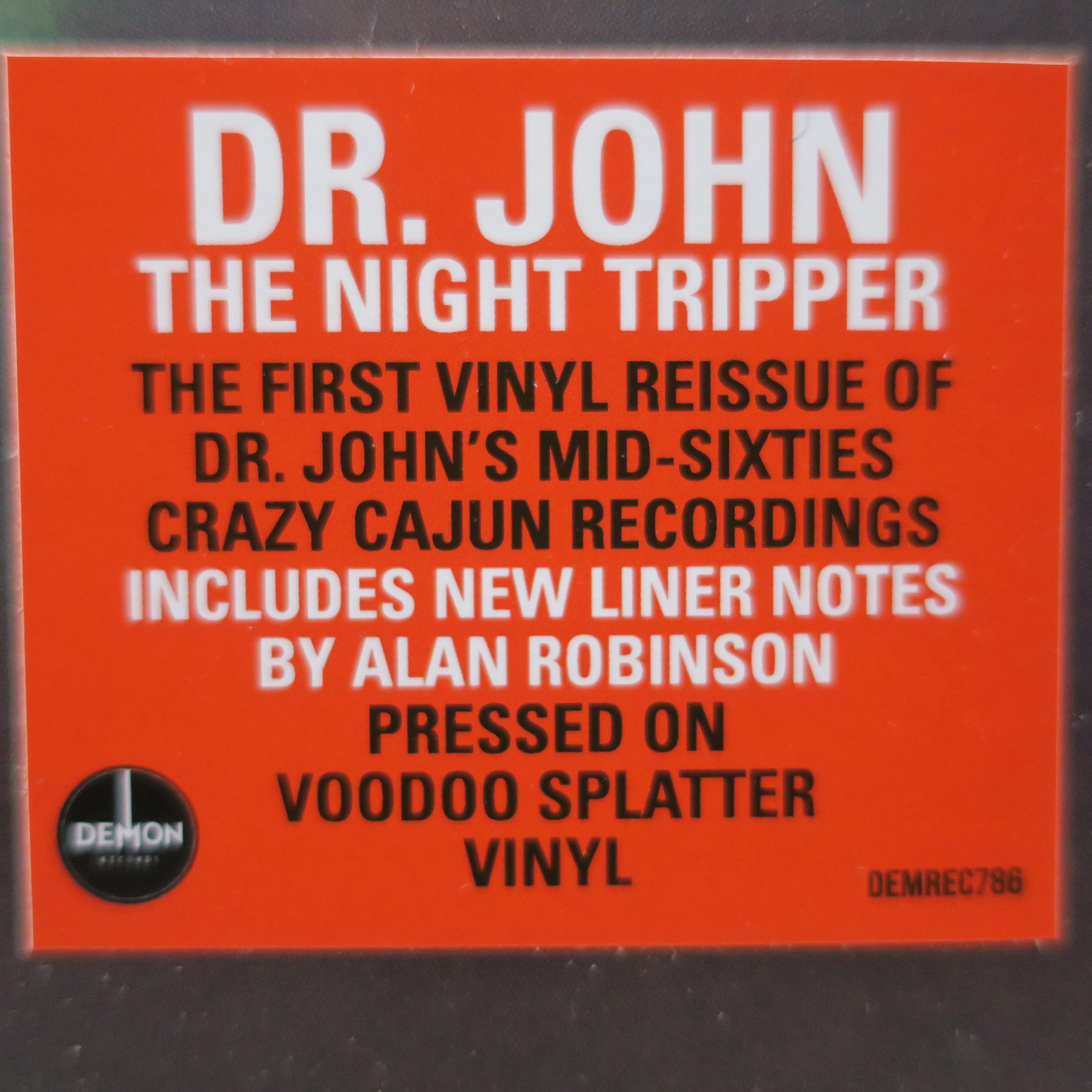DR JOHN 'Night Tripper' VOODOO SPLATTER Vinyl LP Record - Limited Edition New Orleans Voodoo Funk Music for Collectors & Music Lovers - Perfect for Vinyl Collections, Home Decor & Retro Music Parties