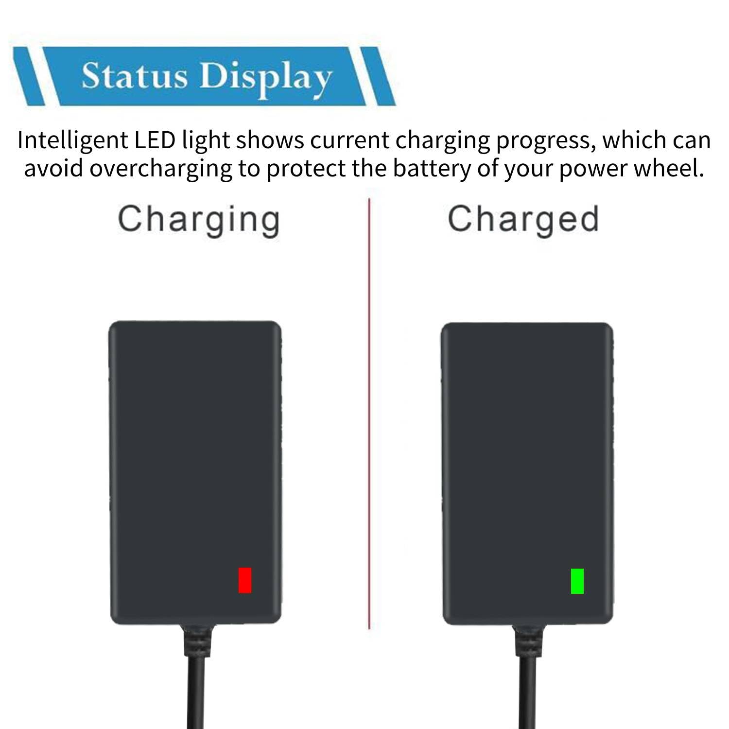 12V Battery Charger for Power Wheels & Fisher-Price Ride-On Toys - Replacement Charger (00801-0638) - Perfect for Kids' Electric Cars, Jeeps & Toy Vehicles