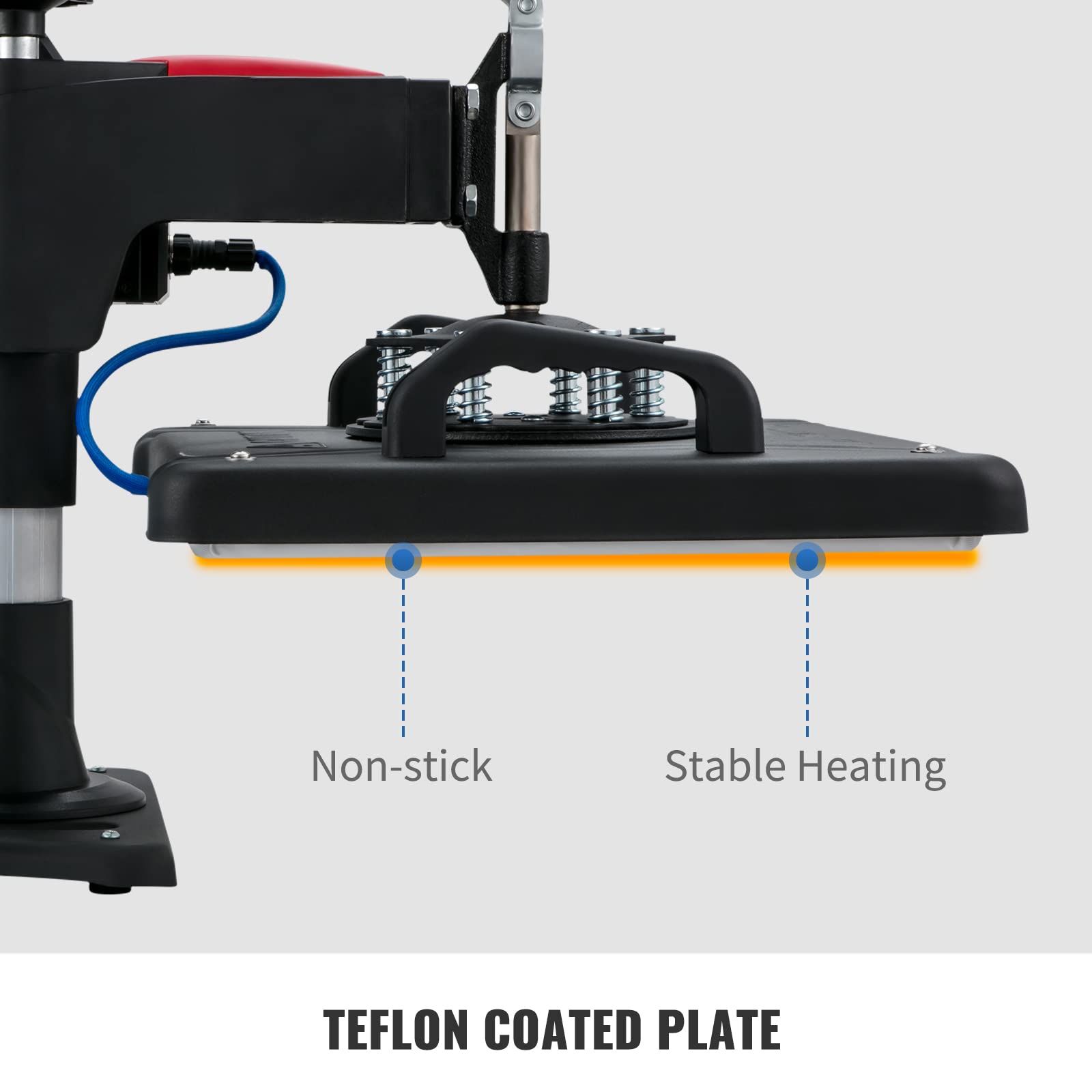 VEVOR 15x15 Inch Heat Press Machine - 5 in 1 Digital Multifunctional Sublimation T-Shirt Press for T-Shirts, Hats, Mugs, Caps & Plates | Perfect for DIY Crafts, Custom Apparel & Small Business Printing