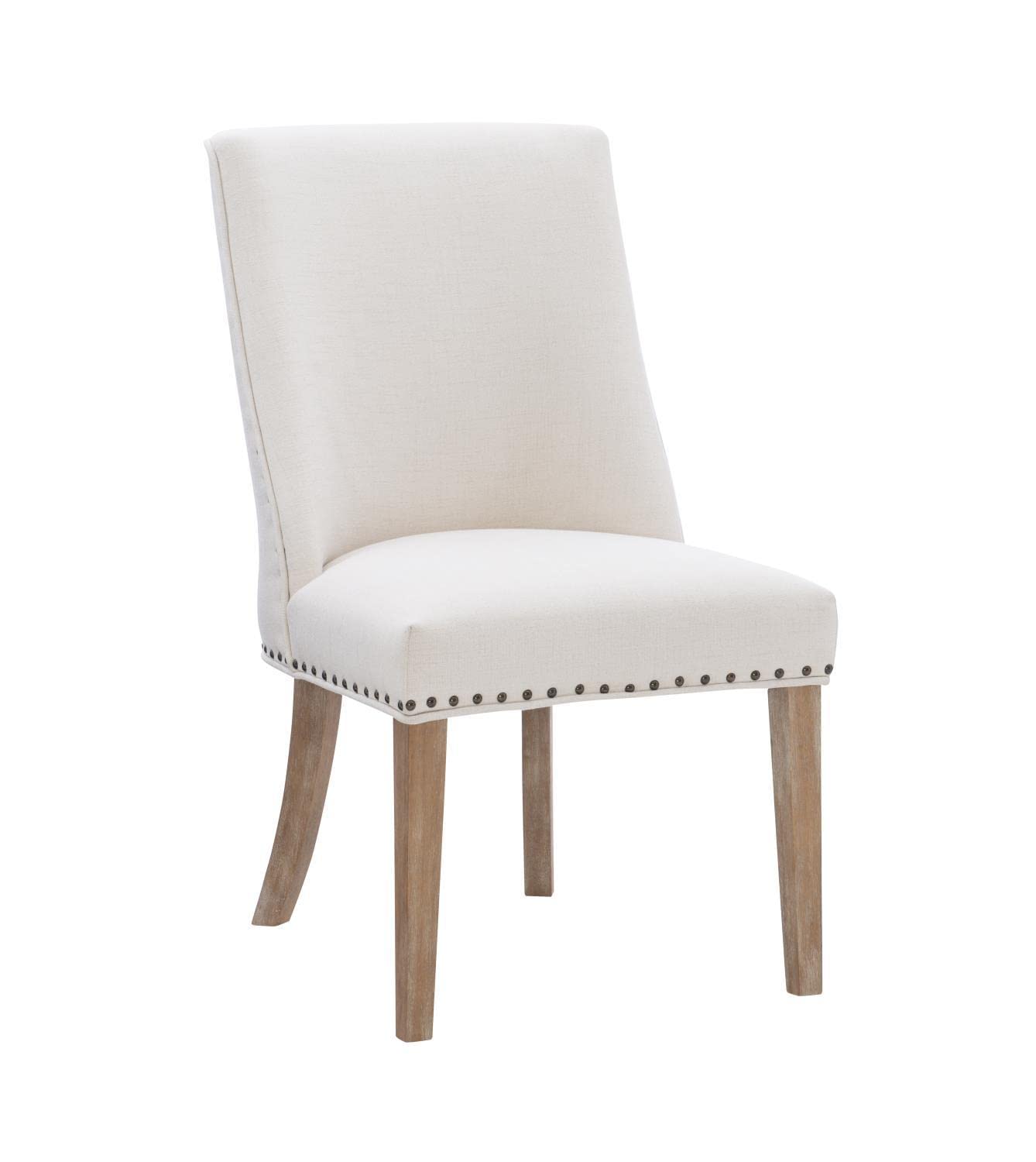 Adler Dining Chair Set of 2 - Natural Wooden Chairs for Kitchen, Dining Room & Breakfast Nook - Modern Farmhouse Style Seating