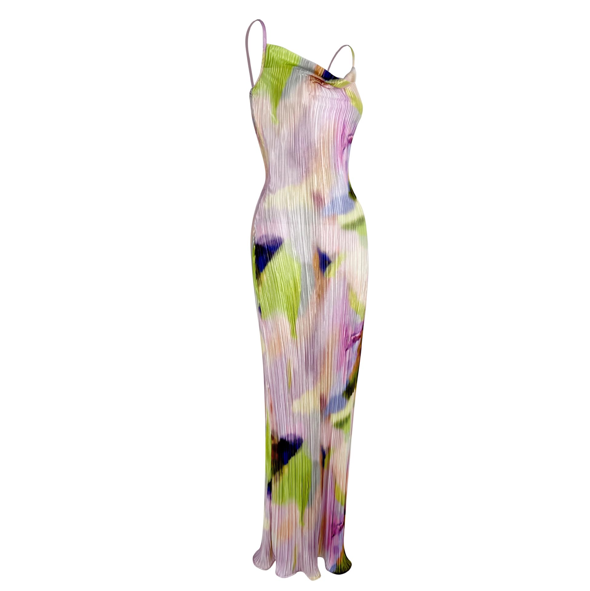 Elegant Cowl Neck Maxi Dress with Sexy Strap Shoulder & Pleated Detail - Women's Summer Wedding Guest Dress for Beach Parties & Evening Events