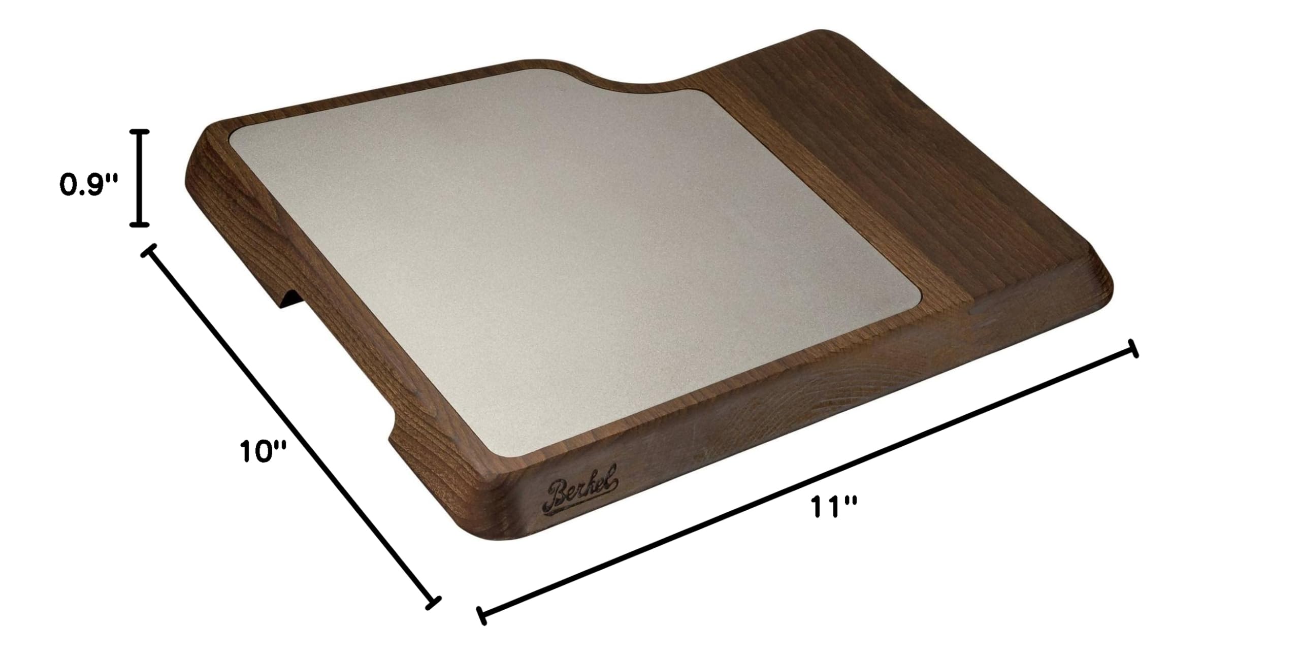 Premium Berkel Wooden Presenting Board with Stainless Steel Plate for Home & Professional Use – Perfect for Displaying Meat, Prosciutto, Cheese, Vegetables – Ideal for Charcuterie, Catering & Kitchen Decor | Made in Italy