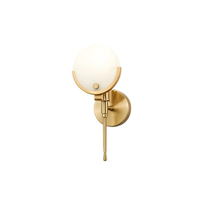 Stylish Ava Brass Wall Lamp - Vintage Sconce Lighting for Bedroom, Living Room & Hallway - Perfect for Ambient and Accent Lighting