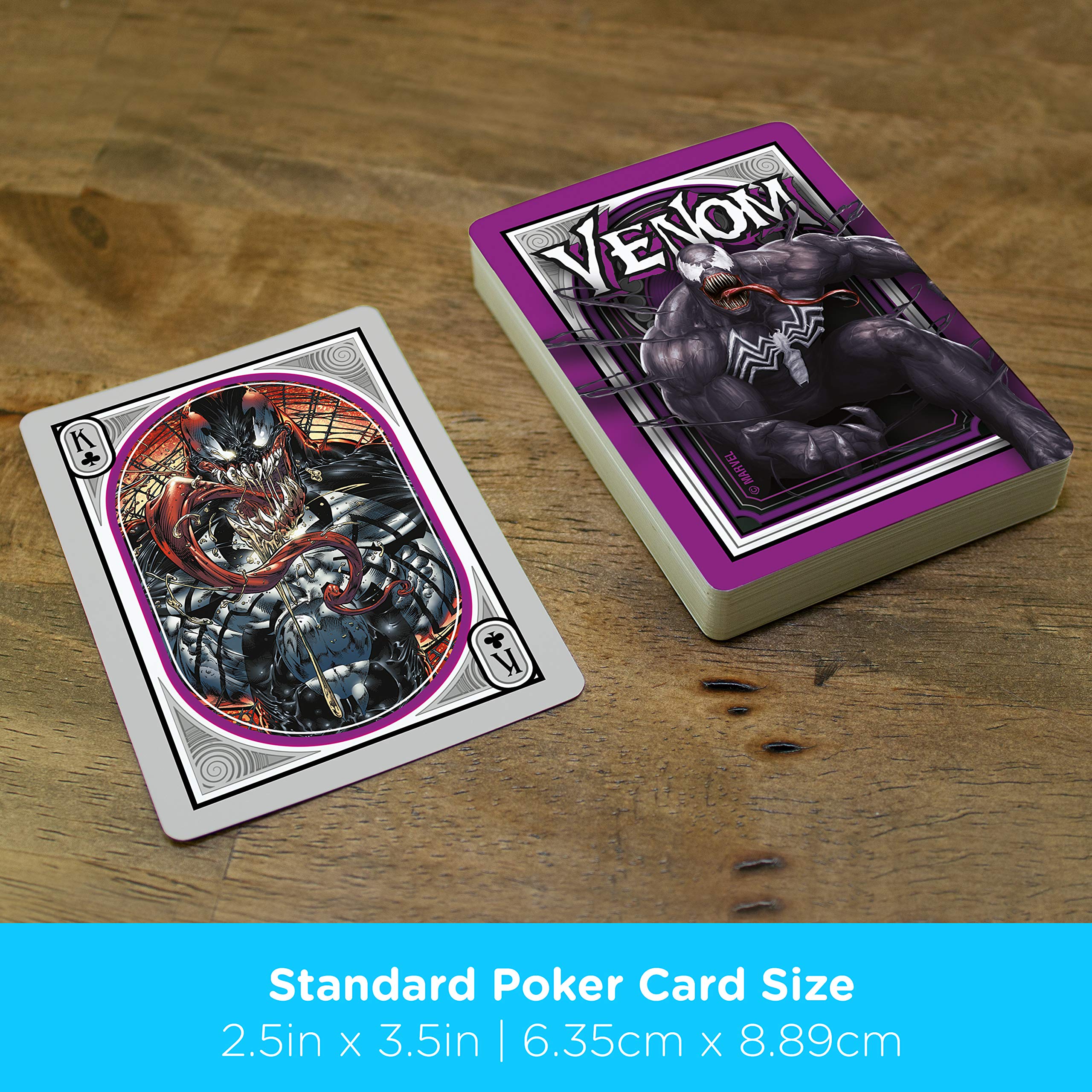 Marvel Venom Playing Cards - Official Licensed Venom Themed Poker Deck for Card Games & Collectibles | Perfect for Poker Nights, Magic Tricks & Marvel Fan Gifts