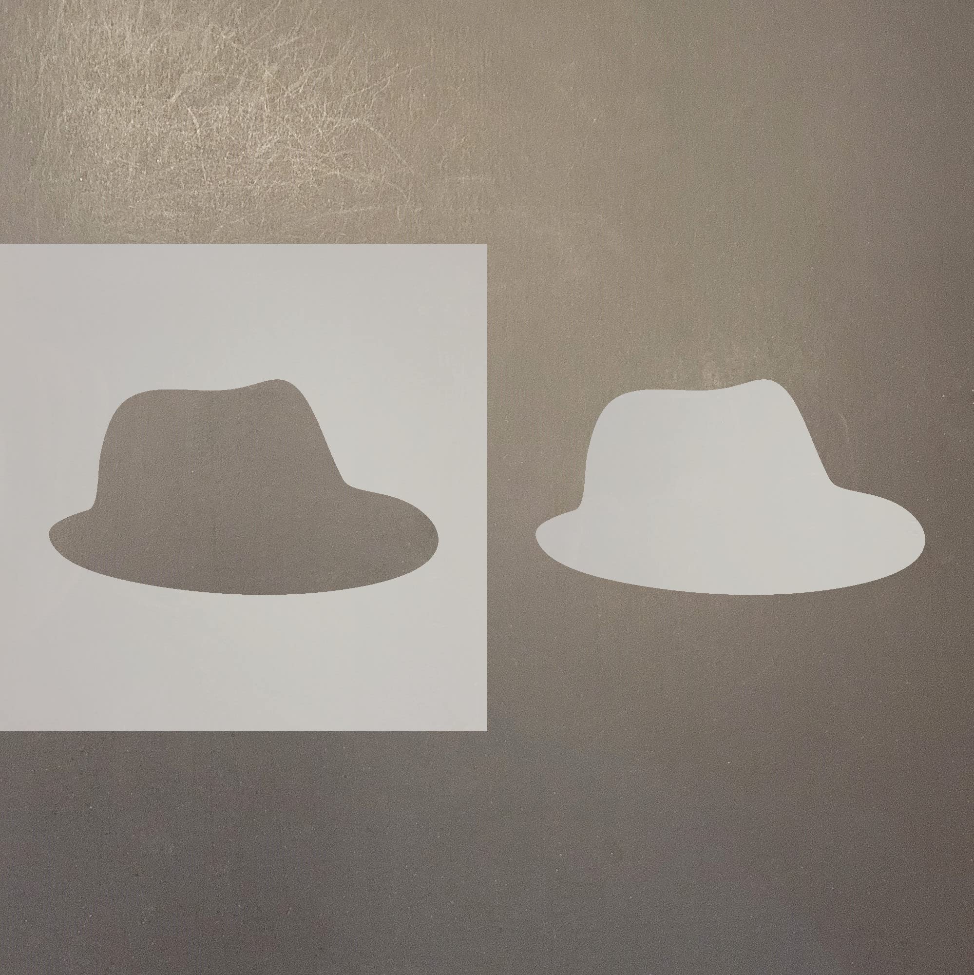 12 Inch Fedora Reusable Mylar Stencil for Art & Craft Projects - Perfect for DIY Painting, Scrapbooking, and Home Decor