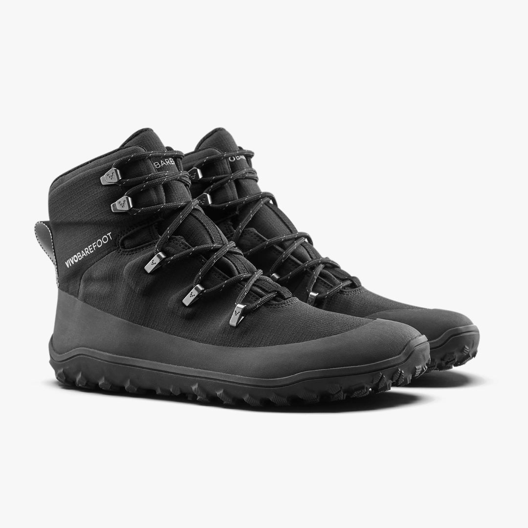 Vivobarefoot Men's Tracker Textile All-Terrain Hiking Boots - Lightweight Barefoot Shoes for Outdoor Adventures, Trail Running & Camping