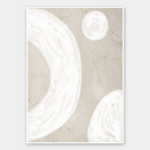 Blanc Spaces II Unframed Art Print - Modern Abstract Wall Decor for Living Room, Bedroom & Office - Premium Quality Canvas Artwork