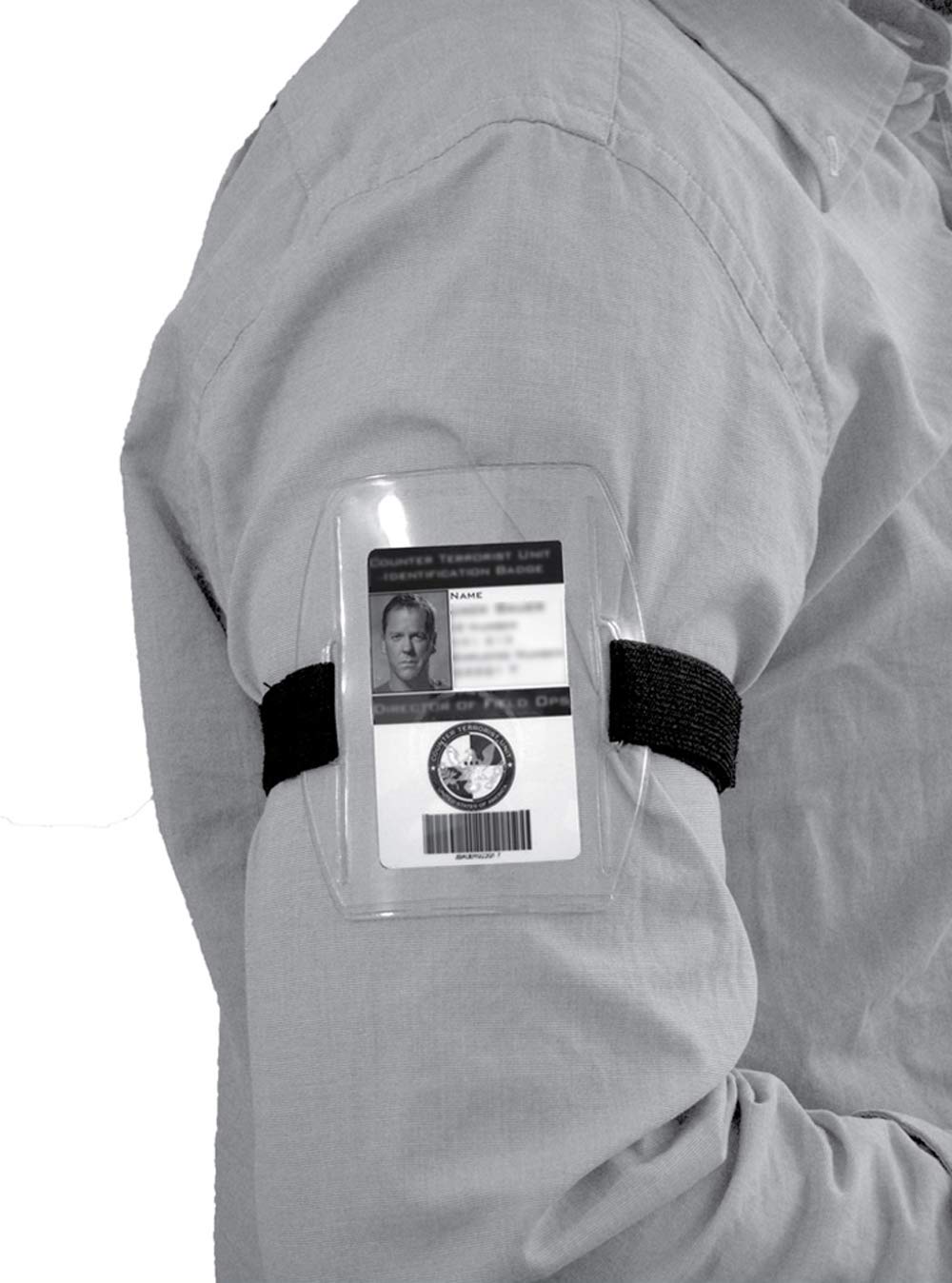 100pcs Black Adjustable Armband ID Badge Holders with Secure Strap - Perfect for Events, Conferences & Workplace Security by OnDepot.com