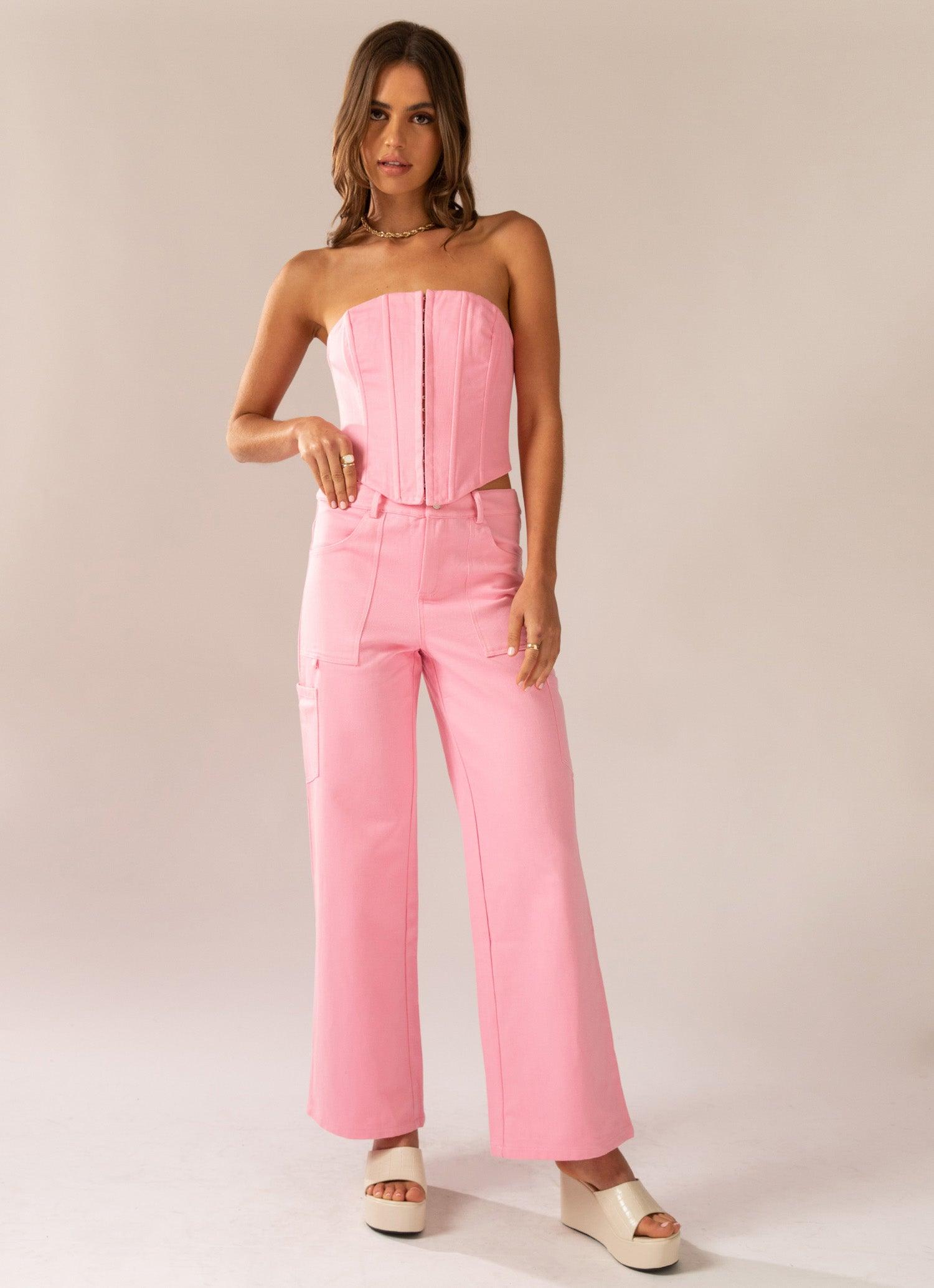 Arya Low Rise Pants for Women - Floral Print Stretch Denim Jeans, Comfortable & Stylish for Casual Wear, Date Night & Spring Outfits