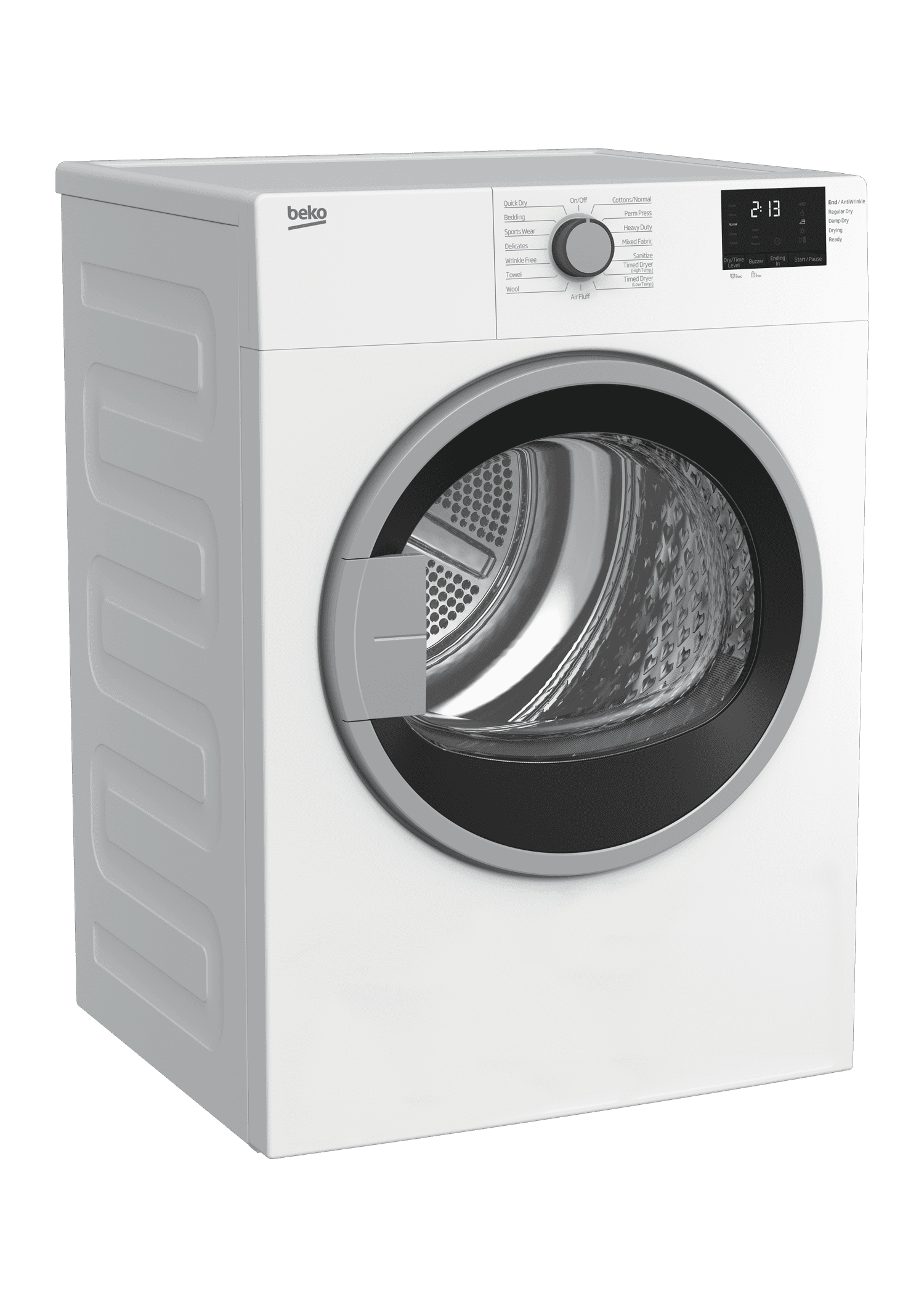 Beko BDV7200X 24 Inch Front Load Vented Dryer - Energy Efficient Laundry Appliance for Home & Apartment Use