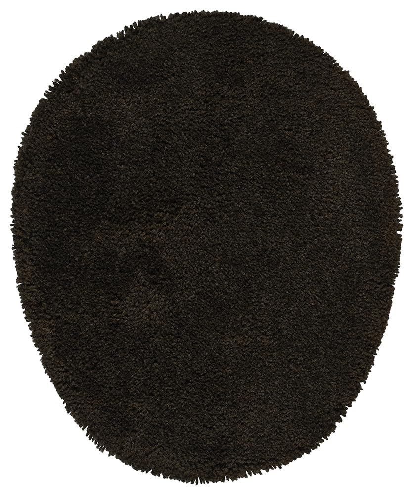 Garland Rug Traditional Nylon Washable Chocolate 5-Piece Bathroom Rug Set - Soft, Absorbent, Non-Slip Mats with Lid & Contour - Perfect for Bathroom, Shower & Vanity Areas