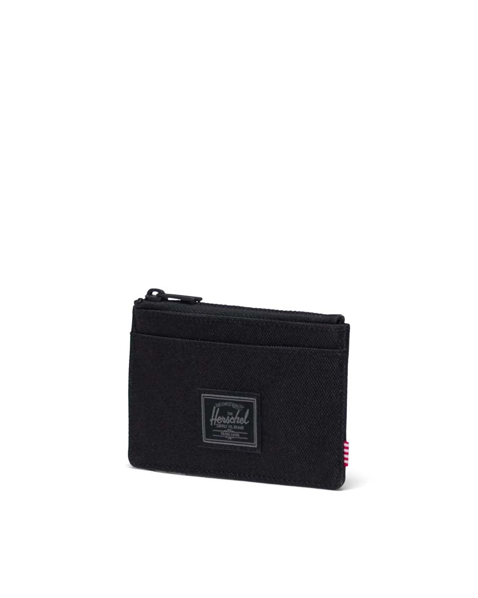 Oscar Black Tonal Leather Card Holder - Slim RFID Blocking Wallet for Men & Women | Perfect for Travel, Business & Everyday Use