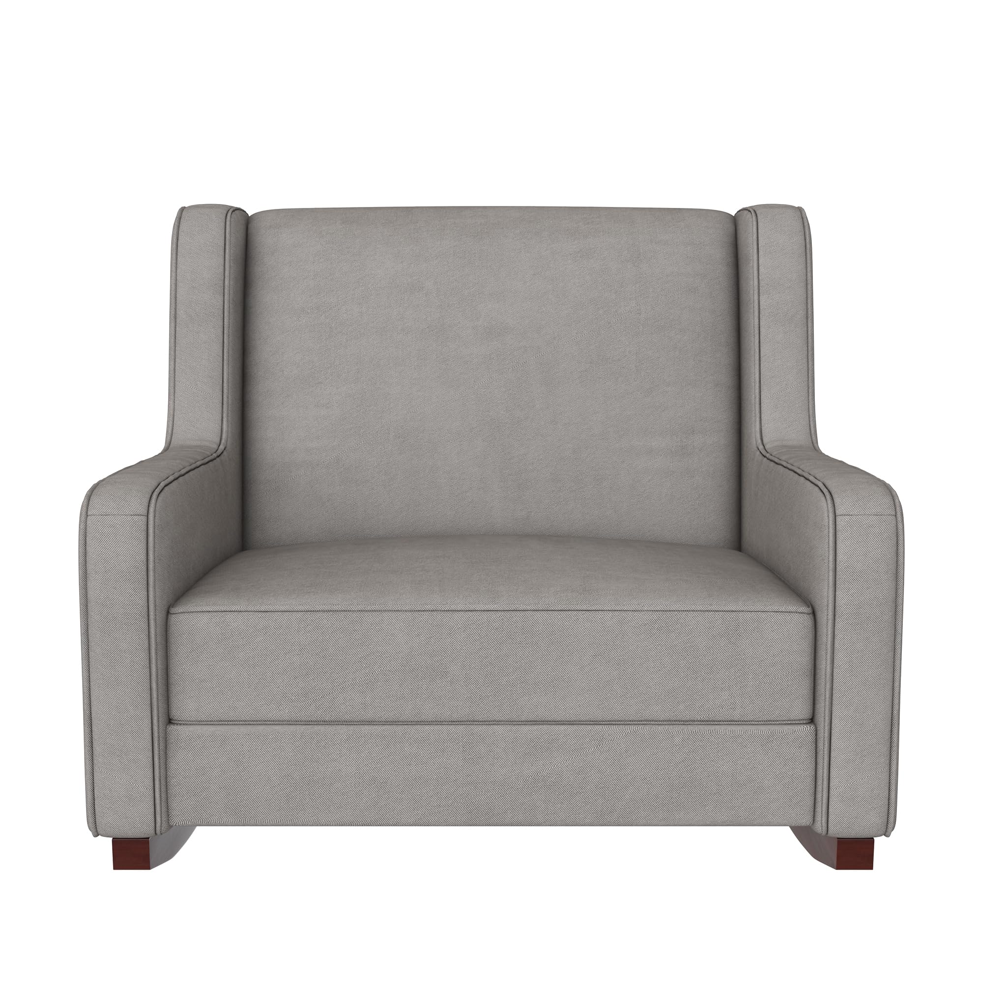 Baby Relax Hadley Double Rocker Chair - Comfortable Nursery Glider for Breastfeeding & Baby Bonding, Taupe - Perfect for Nurseries, Bedrooms & Living Rooms