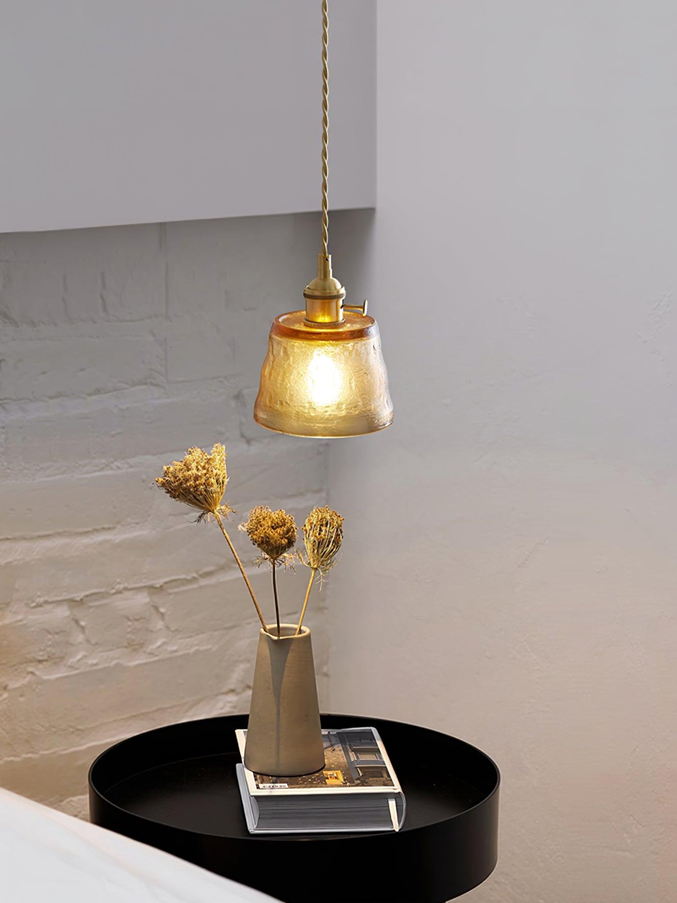 Modern Glass Cup Pendant Light - Elegant Hanging Chandelier for Kitchen Island, Dining Room & Bedroom Decor