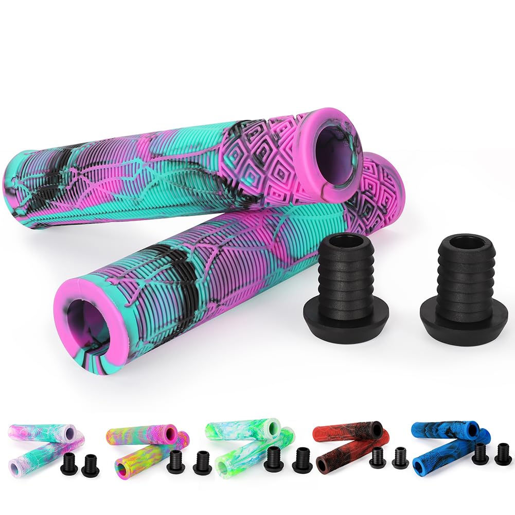 Premium Scooter Grips - 160mm Soft Handlebar Grips for Pro Stunt Kick Scooters, BMX & Mountain Bikes | Non-Slip Comfort Grip for Extreme Riding & Urban Commuting