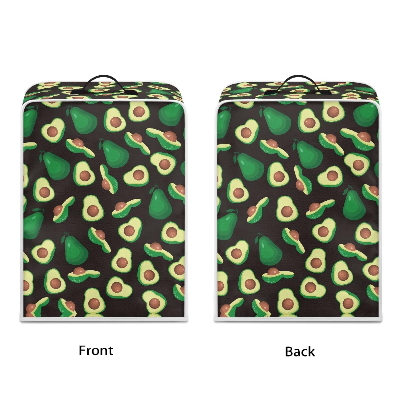 GLENLCWE Green Avocado Polyester Coffee Maker Cover - Dustproof & Fingerprint Resistant Appliance Cover for Kitchen (Fits Coffee Makers, Stand Mixers & Juice Makers) - Perfect for Home, Office & Cafe Use
