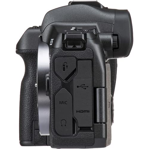 Canon EOS R Full Frame Mirrorless Digital Camera Body with 64GB Memory Card, Case, Corel Photo Software, Extra Battery & Accessories Kit - Perfect for Travel Photography, Vlogging & Professional Shooting (Renewed)