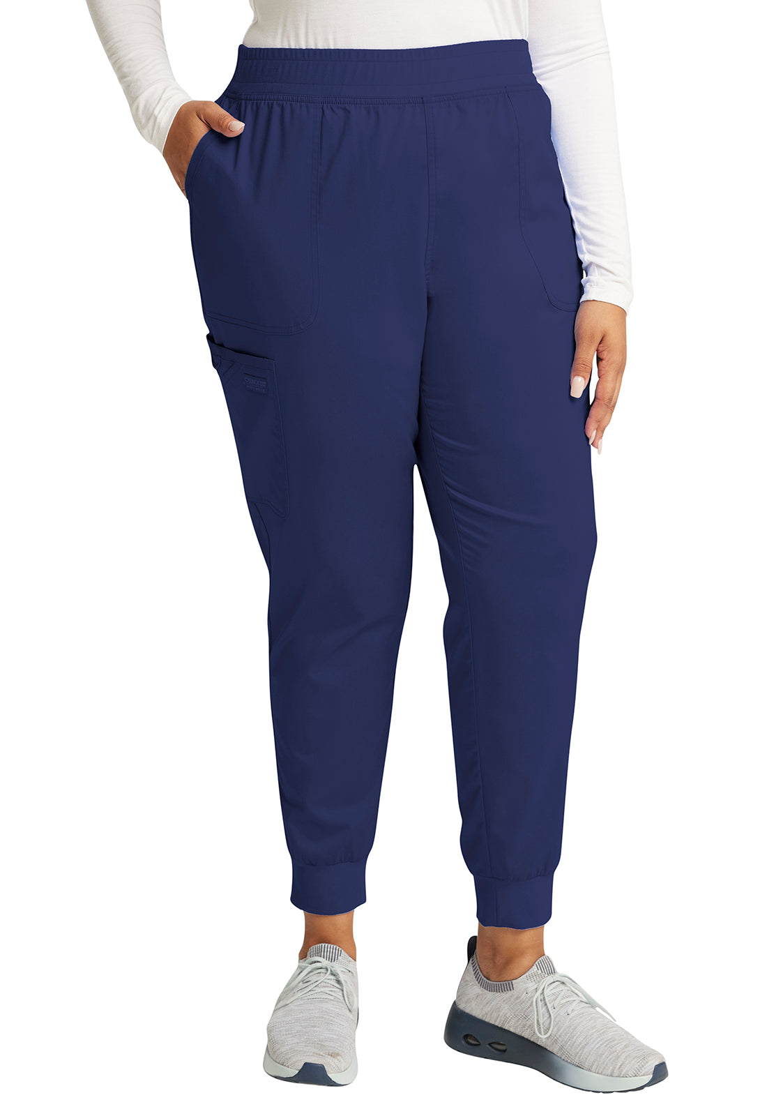 Women's 5-Pocket Mid Rise Jogger Scrub Pants - Comfortable Medical Work Pants for Nurses & Healthcare Professionals (Sizes 2XL-5XL) - Perfect for Hospital Shifts, Clinics & Long Work Hours