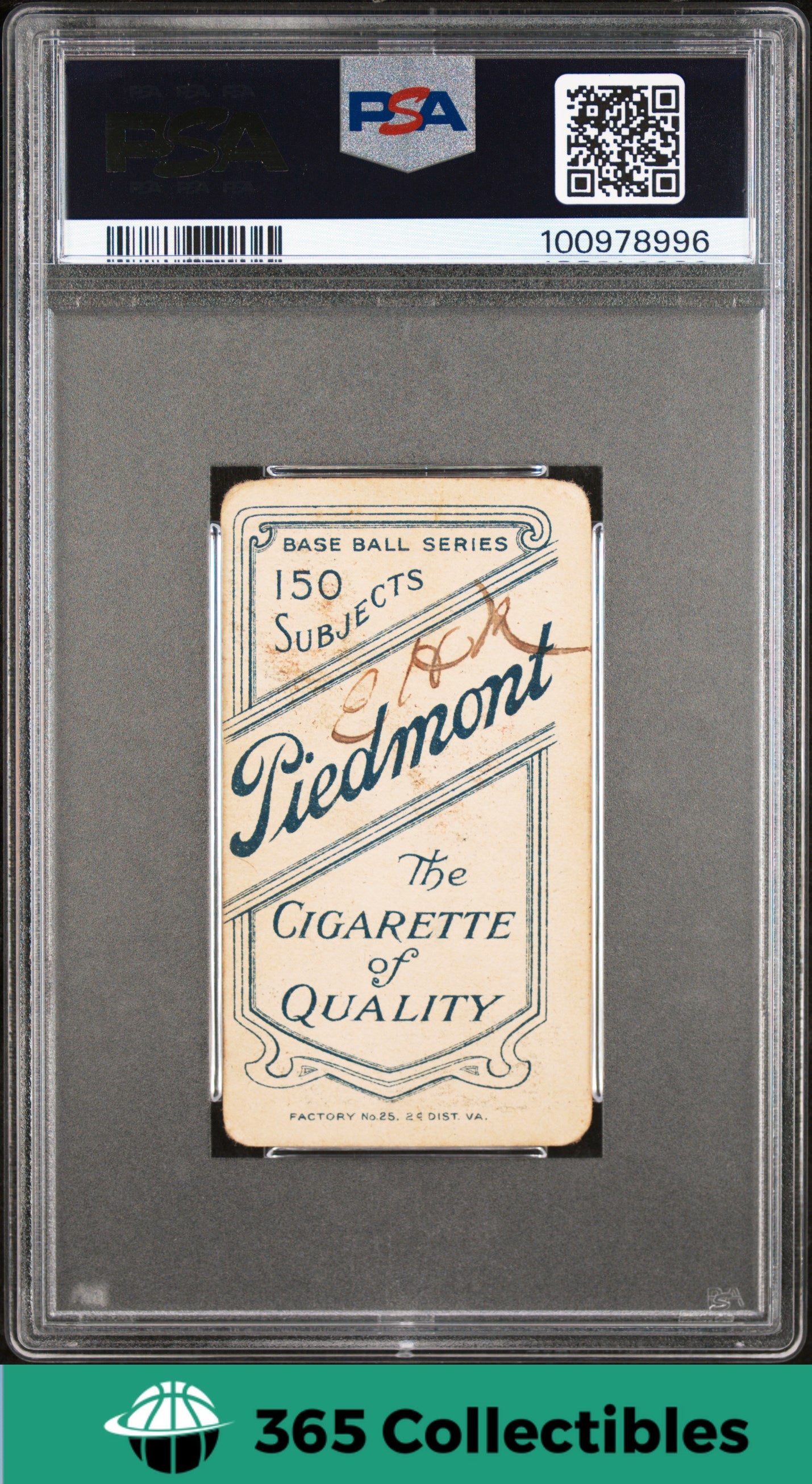 1909 T206 Piedmont 150 Tobacco Baseball Card - Harry Davis Philadelphia (H.Davis Front) - Rare Vintage Collectible for Sports Memorabilia & Card Showcases