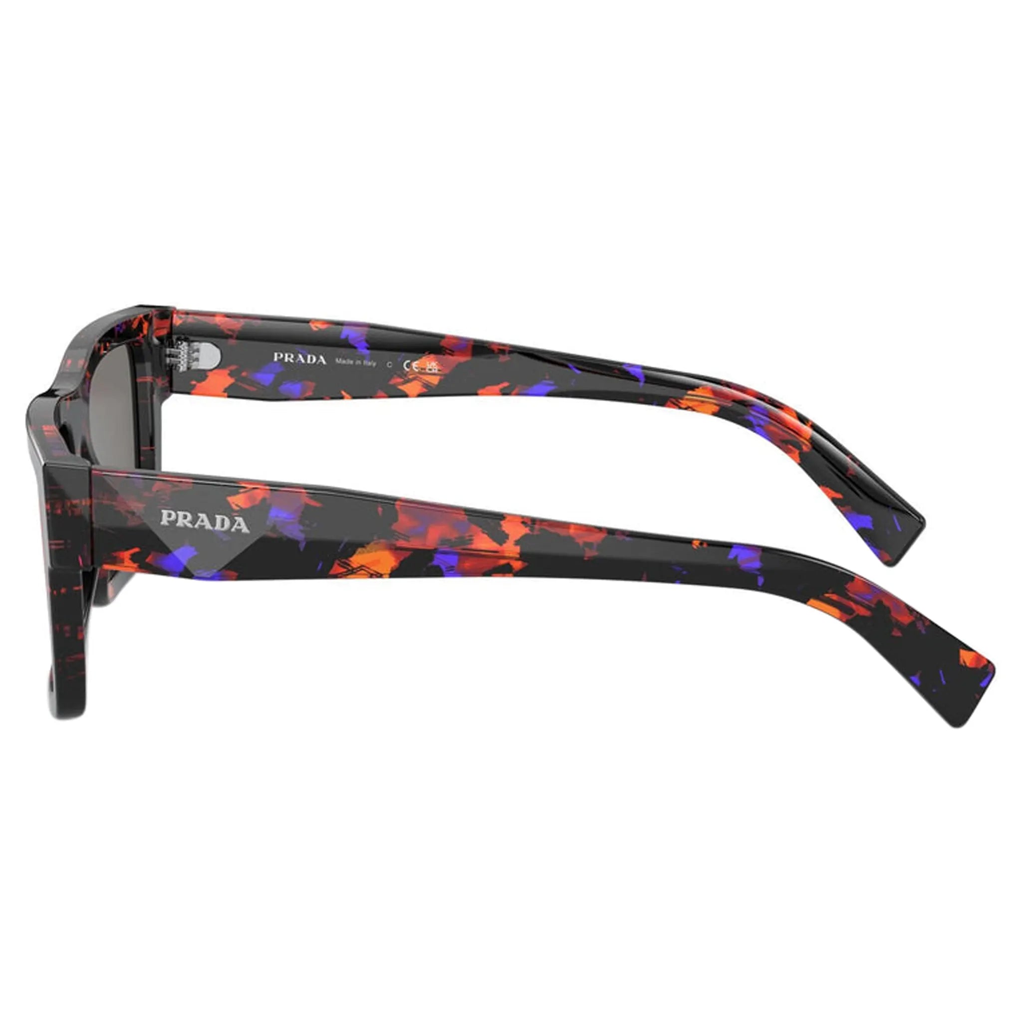 Prada PR 19WS 06V40E Abstract Orange Sunglasses for Women - Luxury Designer Shades for Summer, Beach & Outdoor Fashion