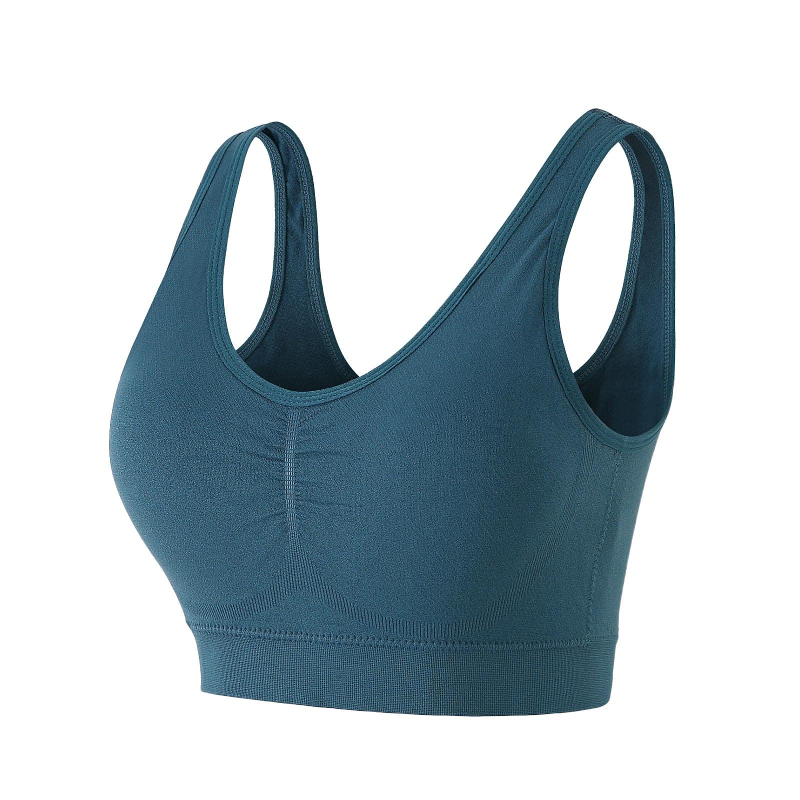 Women's Solid Color Sports Bra Set - Adjustable Wrap Top & Bottoming Vest for Yoga, Gym & Running - Plus Size Activewear for Comfort & Support