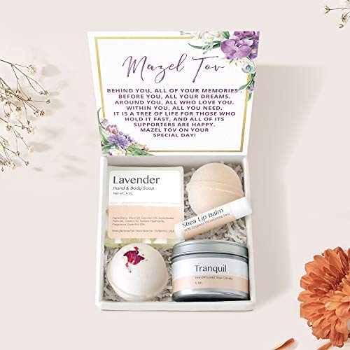 Bat Mitzvah Gift Box Set - Thoughtful Jewish Coming of Age Present with Heartfelt Card & Spa Essentials | Perfect for Teen Girls' Religious Celebration & Self-Care Moments