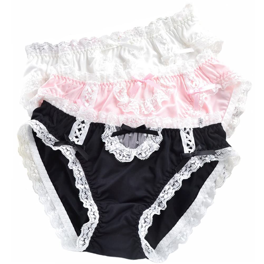 Joyralcos Japanese Lolita Bikini Panties - Sexy Anime Briefs for Women, Maid Cosplay Lingerie Panty - Perfect for Cosplay, Roleplay, and Anime Themed Parties