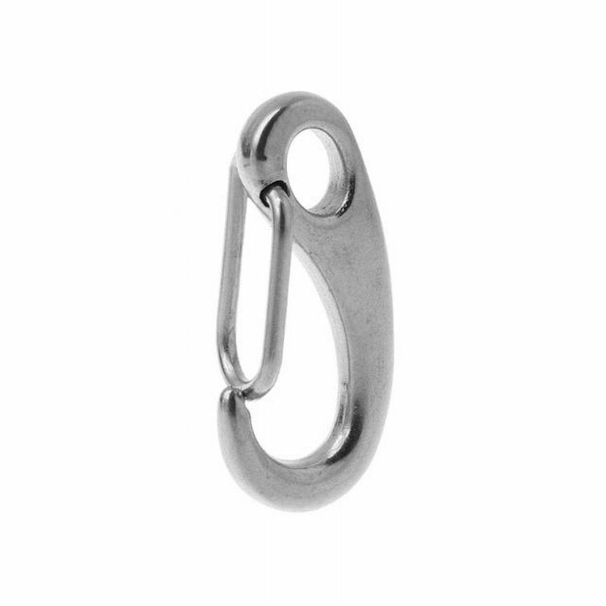 Stainless Steel Marine Boat Egg Shape Spring Snap Hook Clip Quick Link Carabiner - 40mm Size - Heavy Duty for Sailing, Fishing, Camping & Outdoor Gear