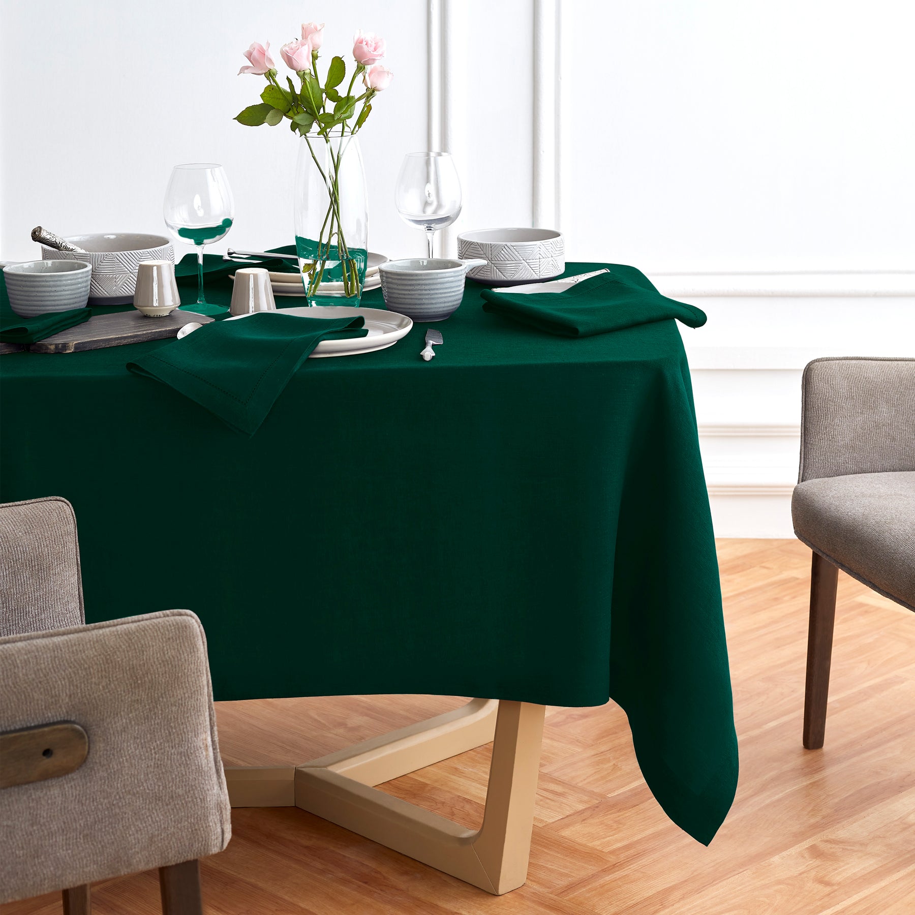 Sonoma Tablecloth - Premium Cotton Table Cover for Dining & Decor | Perfect for Parties, Weddings & Home Decor