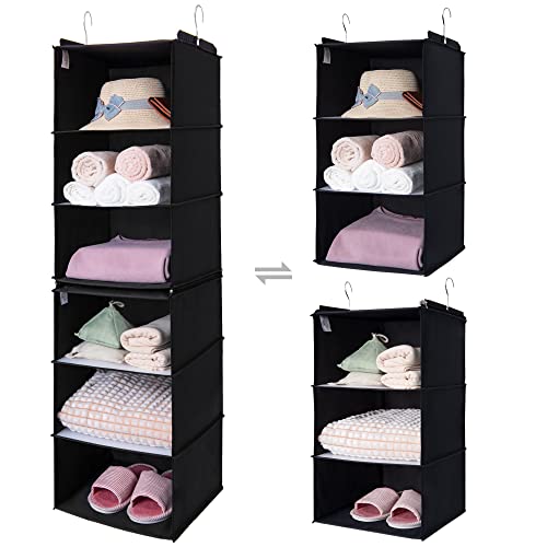 6-shelf Separable Black
