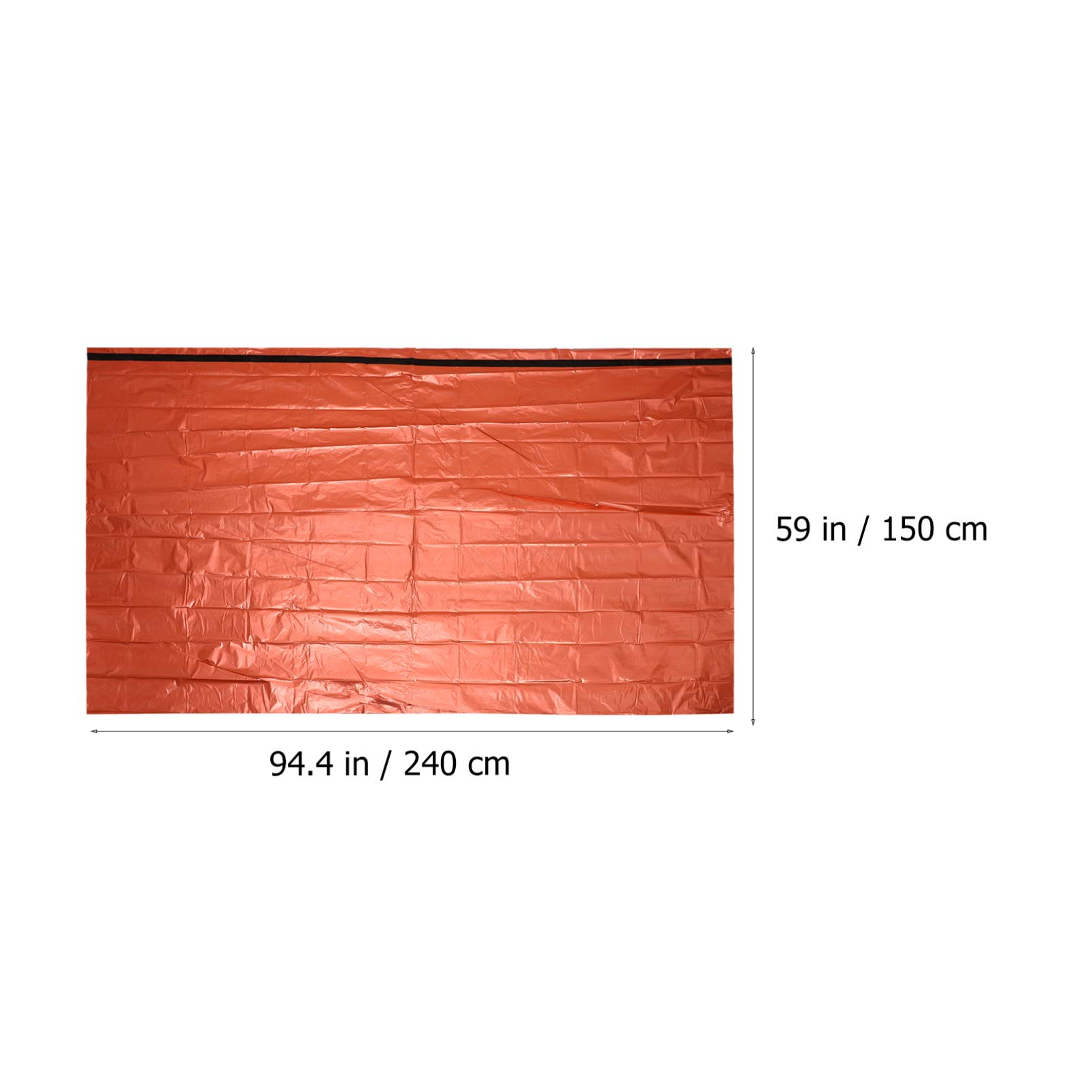 BESPORTBLE Emergency Sleeping Bag - Thermal Sack Blanket for Camping, Hiking & Survival | Portable Foil Blanket with Tent | Outdoor Sports & Travel Accessories (Orange) | Perfect for Wilderness Emergencies, Backpacking & Cold Weather Protection