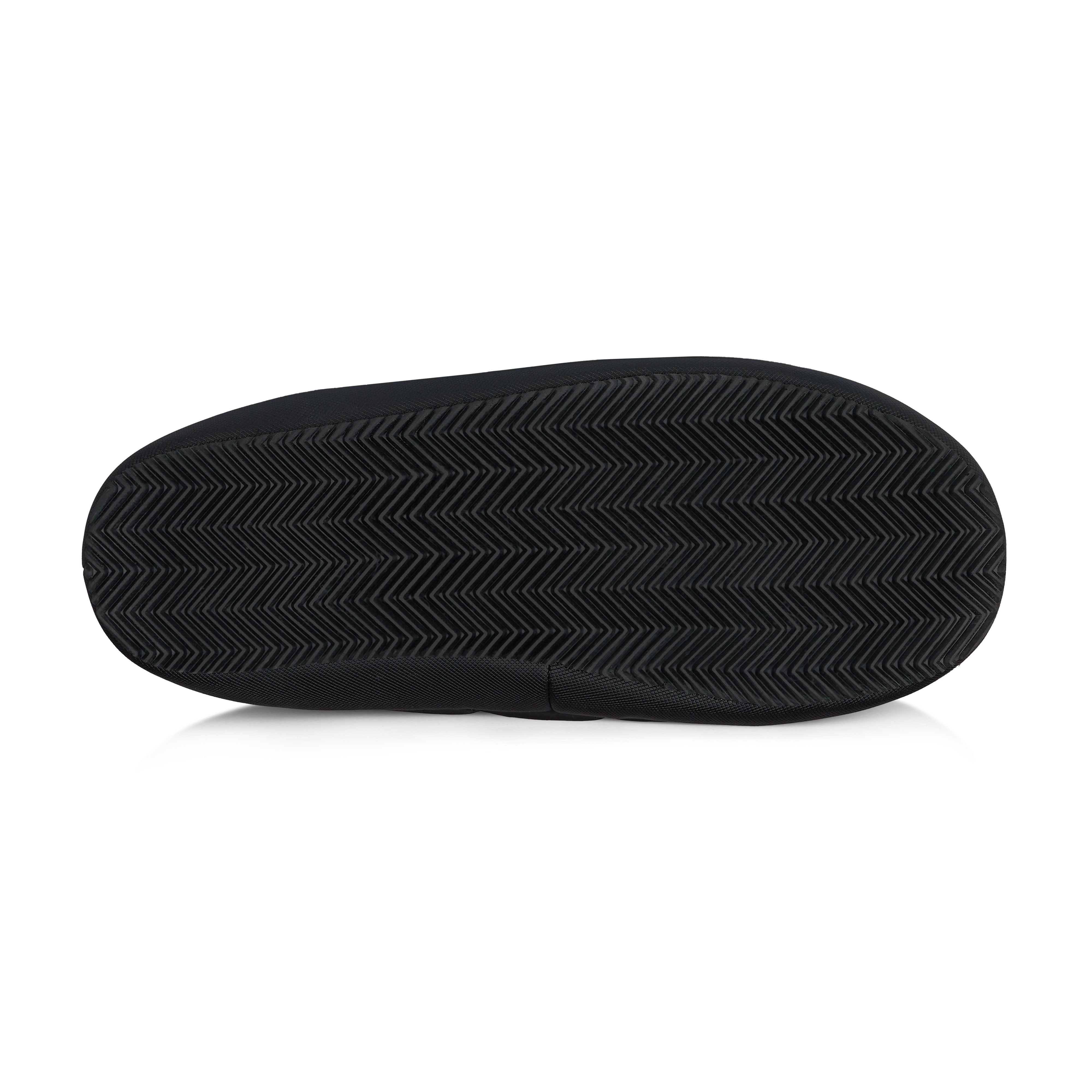 Vince Men's Slippers for Indoor & Outdoor - Soft Comfortable House Shoes for Relaxing at Home - Black