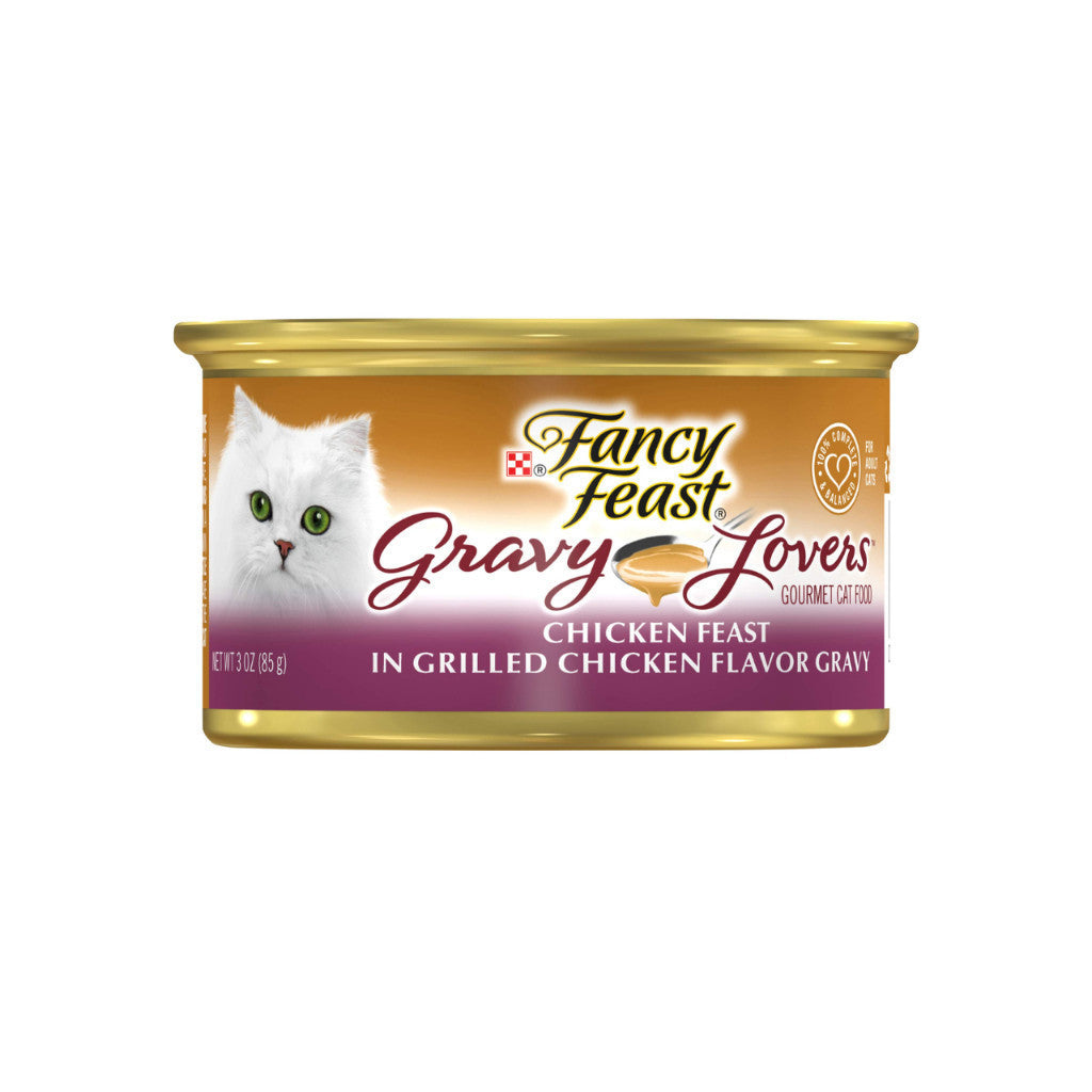 Fancy Feast Wet Cat Food 85g - Chunky Classic Gravy Kitten Formula with Creamy Chicken Liver & Whitefish | High Protein, Nutrient-Rich Meal for Growing Kittens | Perfect for Weaning, Mealtime & Picky Eaters