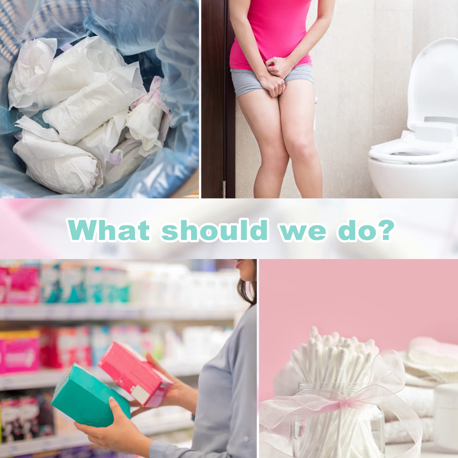 Eco-Friendly Women's Sanitary Disposal Bags - 100 Count Self-Sealing Feminine Hygiene Bags for Discreet Disposal of Pads, Tampons & Incontinence Wipes | Perfect for Travel, Home & Public Restrooms