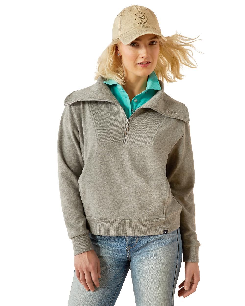 Ariat Women's Fern Half Zip Sweatshirt - Soft Fleece Pullover for Casual Wear, Outdoor Activities & Horseback Riding
