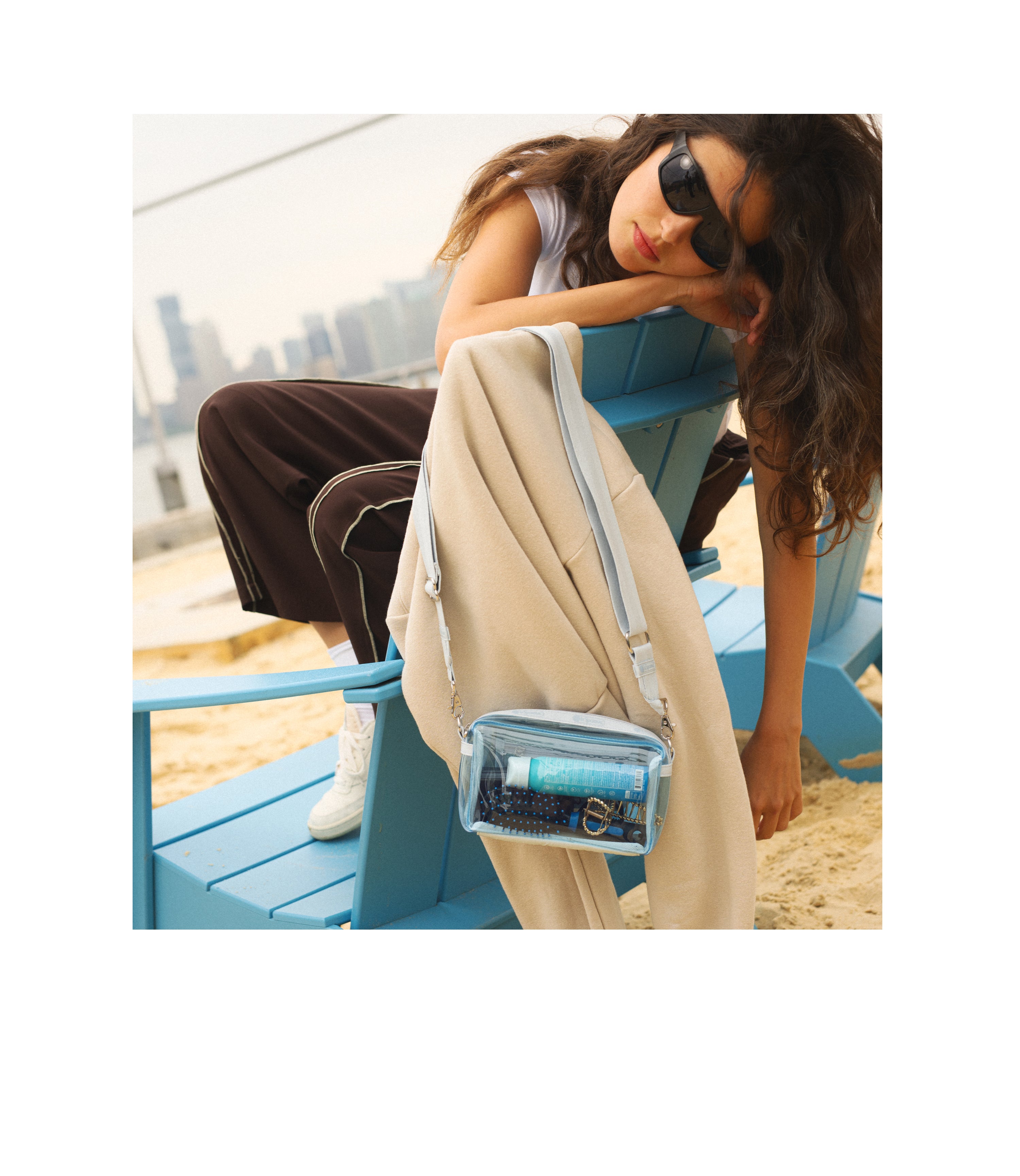 Clear East/West Phone Crossbody Bag - Stylish & Secure Crossbody Purse for iPhone, Samsung & Smartphones - Perfect for Travel, Shopping & Everyday Use