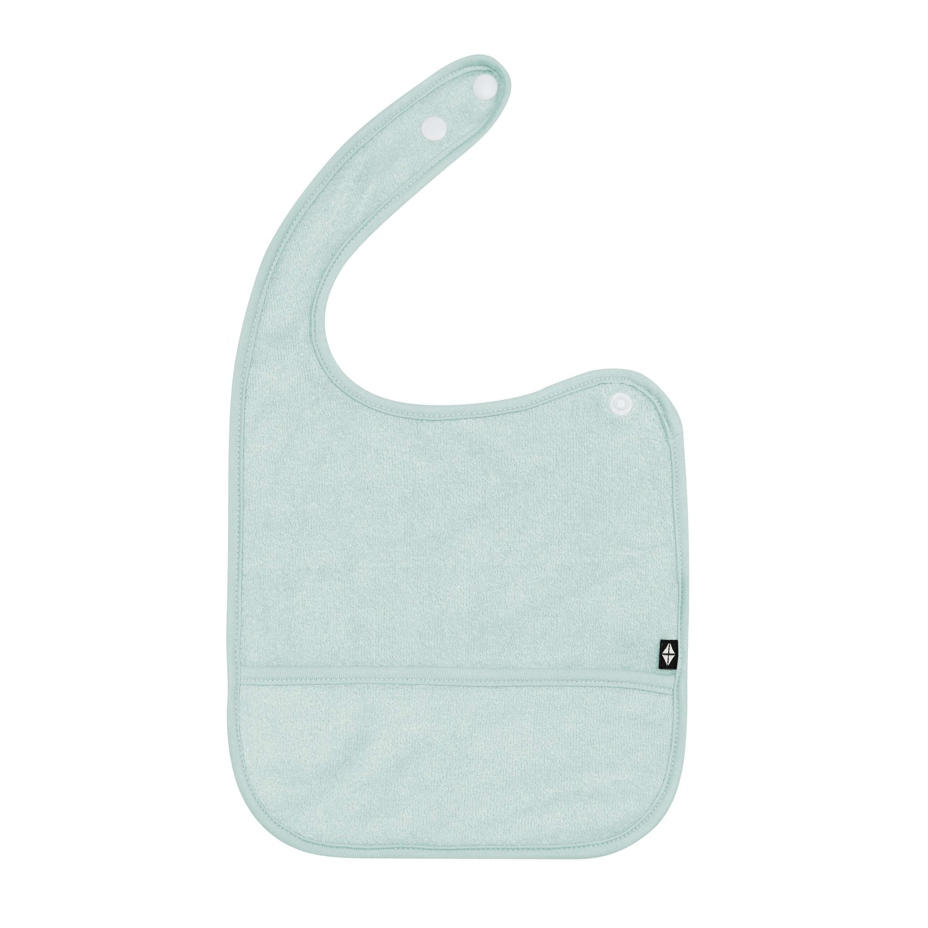 Terry Pocket Bib in Sage - Soft Absorbent Baby Drool Bibs for Feeding & Teething - Perfect for Mealtime, Playtime & Outdoor Activities