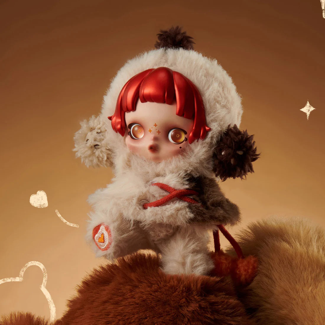 SKULLPANDA Winter Symphony Series Plush Blind Box - Cute Collectible Stuffed Animals for Anime Fans, Gift for Christmas & Birthday (Perfect for Home Decor, Office Display, and Surprise Gifts)
