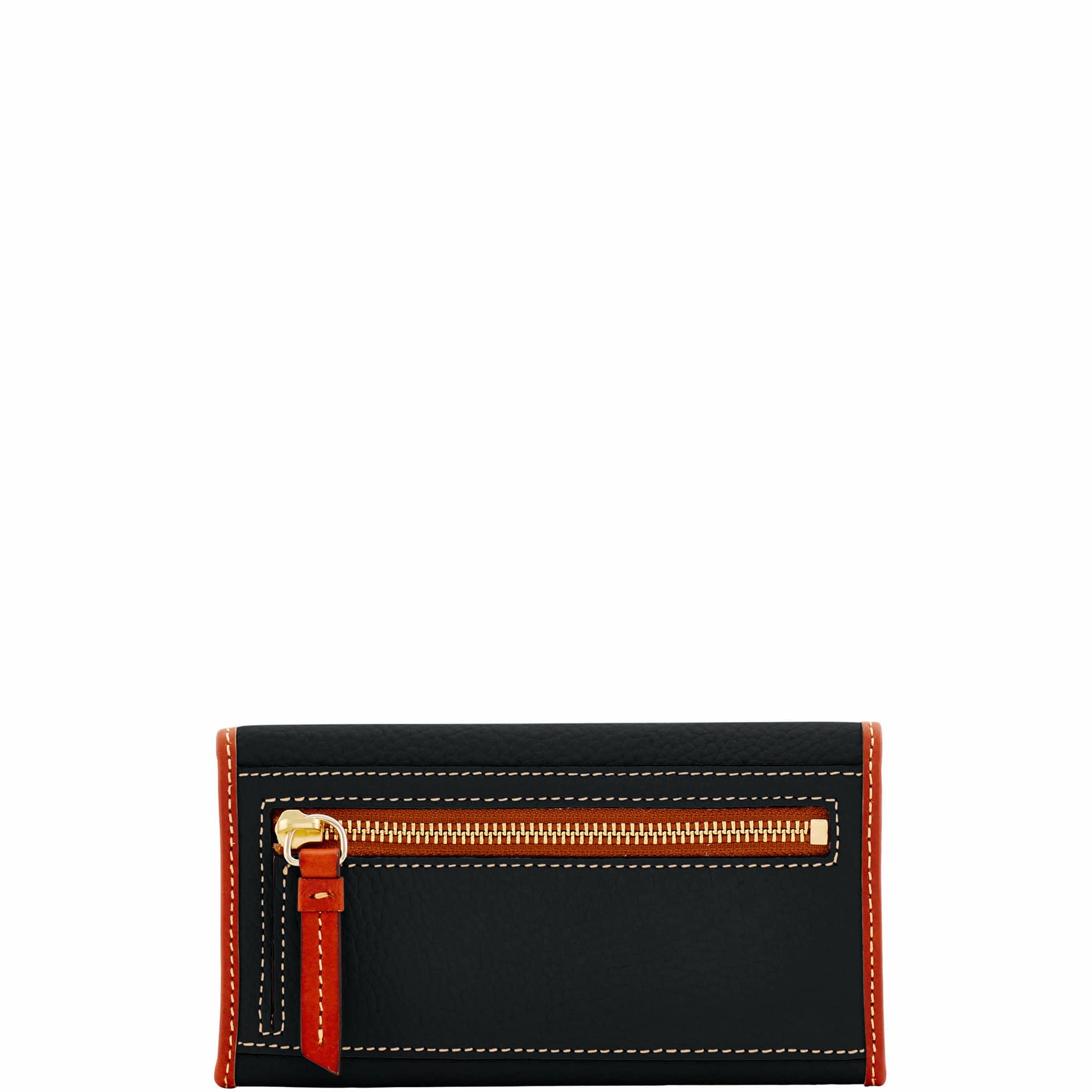 Dooney & Bourke Women's Pebble Grain Leather Continental Clutch & Trifold Wallet - RFID Blocking Card Holder, Zippered Coin Pocket - Perfect for Work, Travel & Evening Events