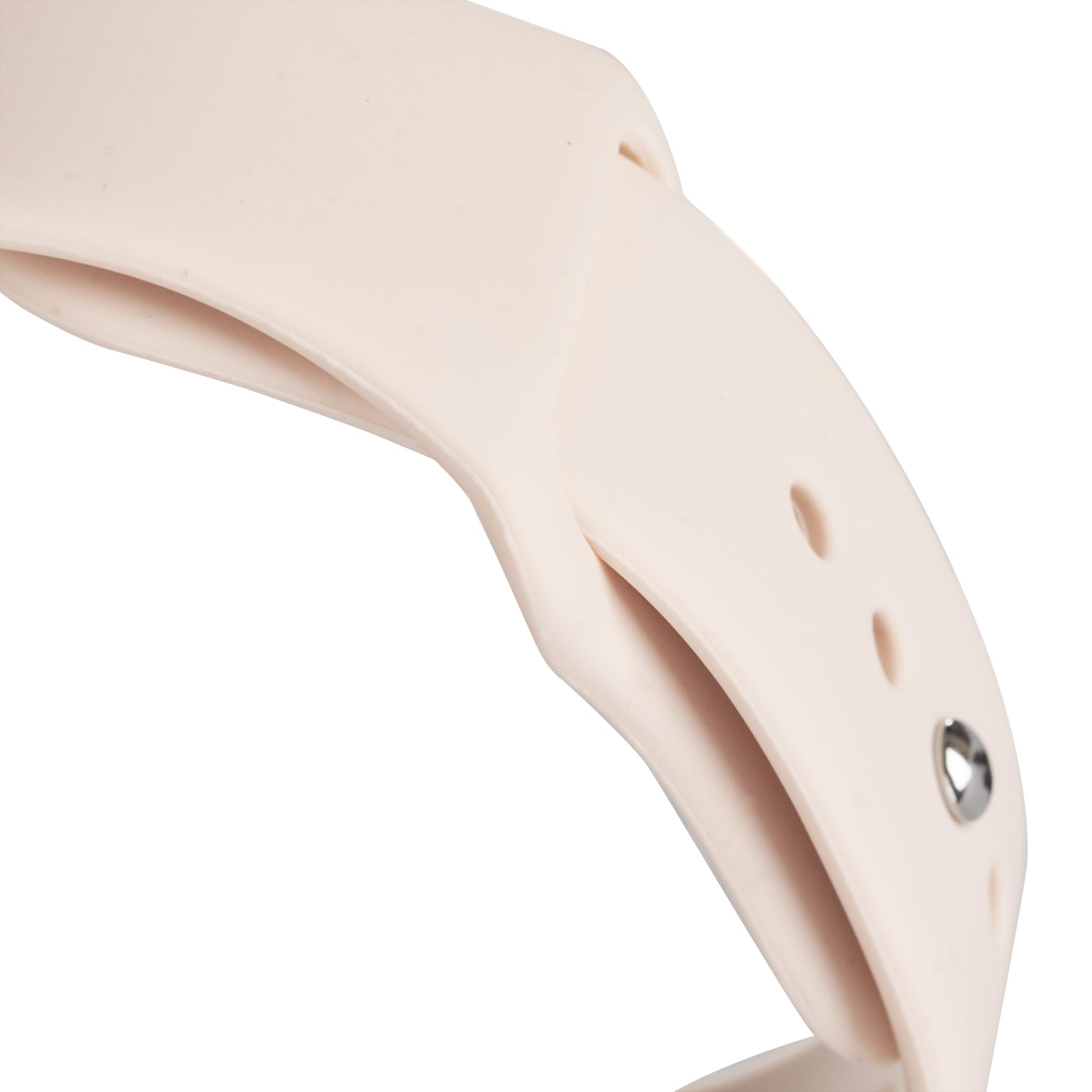 3sixT Soft Silicone Band for Apple Watch 38mm 40mm - Pink Replacement Strap - Perfect for Workouts, Running & Everyday Wear