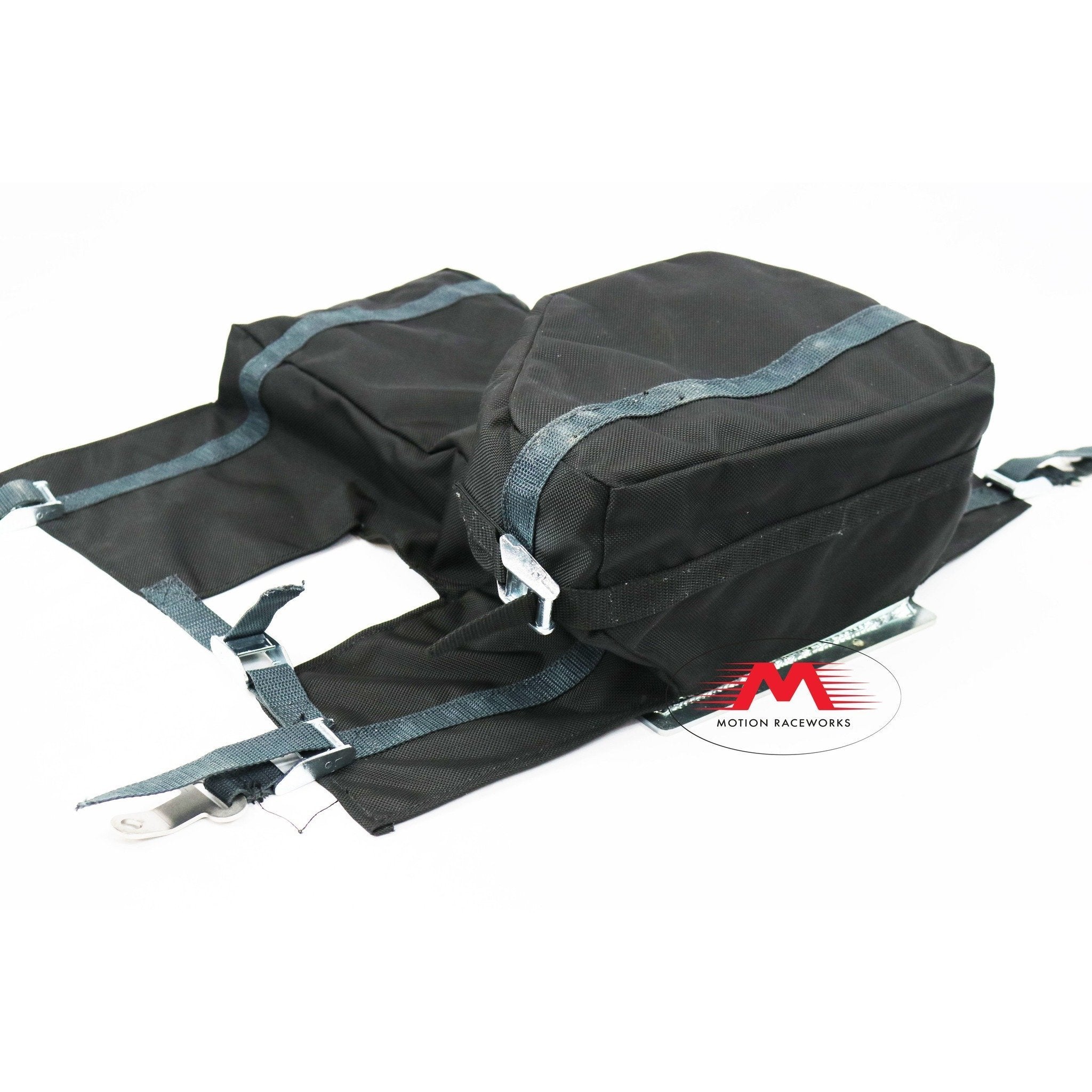 Motion Raceworks 5.0L Coyote Engine Diaper - NHRA & IHRA Approved Oil Pan Safety Containment (Fits Moroso 20571/20577 Pans, Motor Mount Compatible w/Cutouts) - Drag Racing, Track Protection & High-Performance Engine Safety