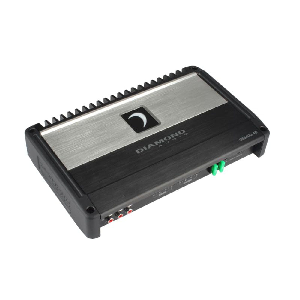 Diamond Audio DES400.4D 400W RMS 4-Channel Class D Car Amplifier - High Power Full Range Audio for Cars, Trucks & SUVs - Perfect for Upgrading Your Vehicle Sound System